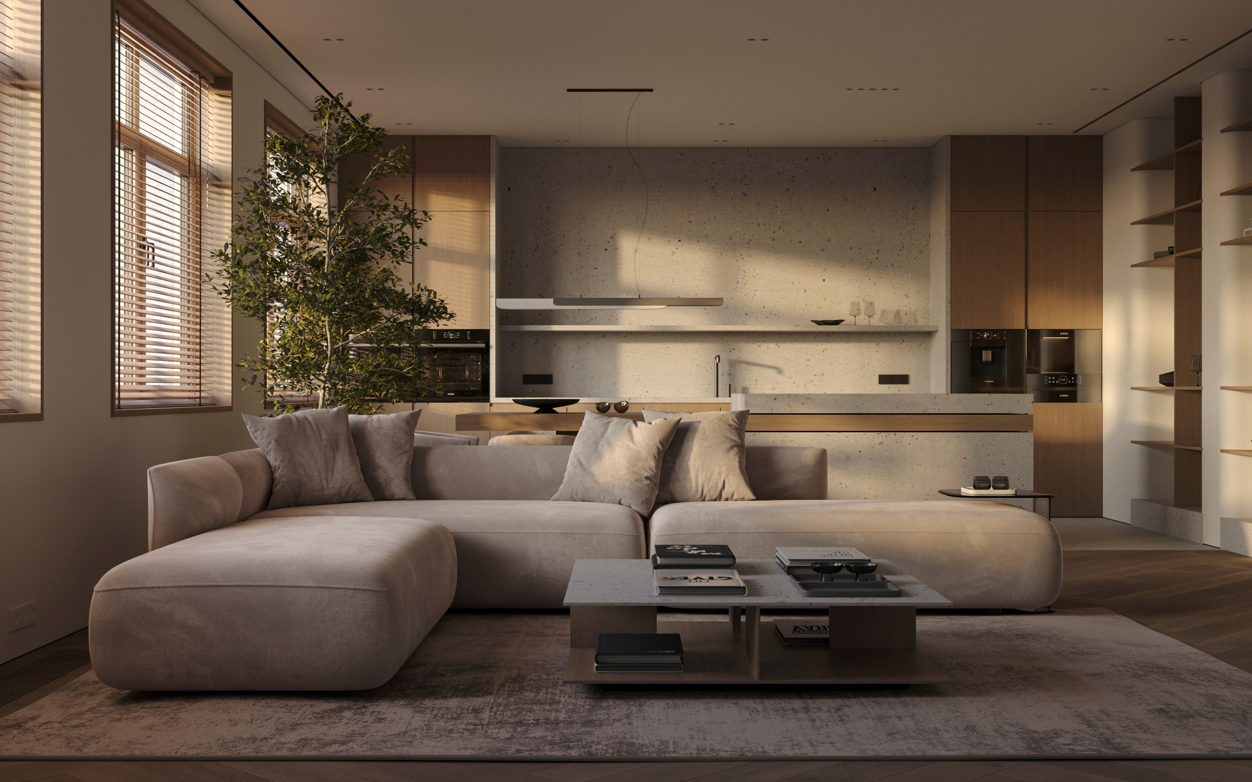 Кухня-гостиная. Kindhard-design