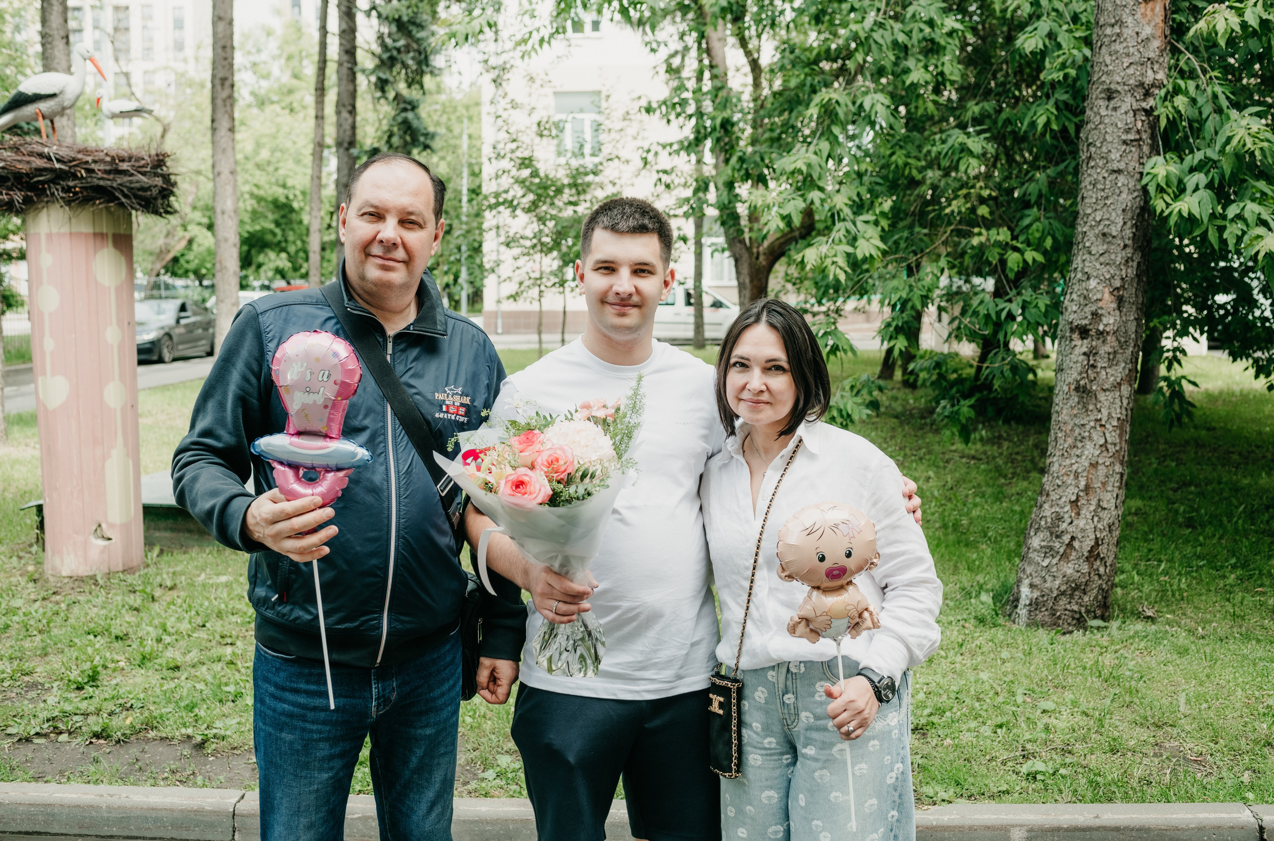 Выписка Стефании ГКБ 52. Фотограф на выписку из роддома в Москве и МО