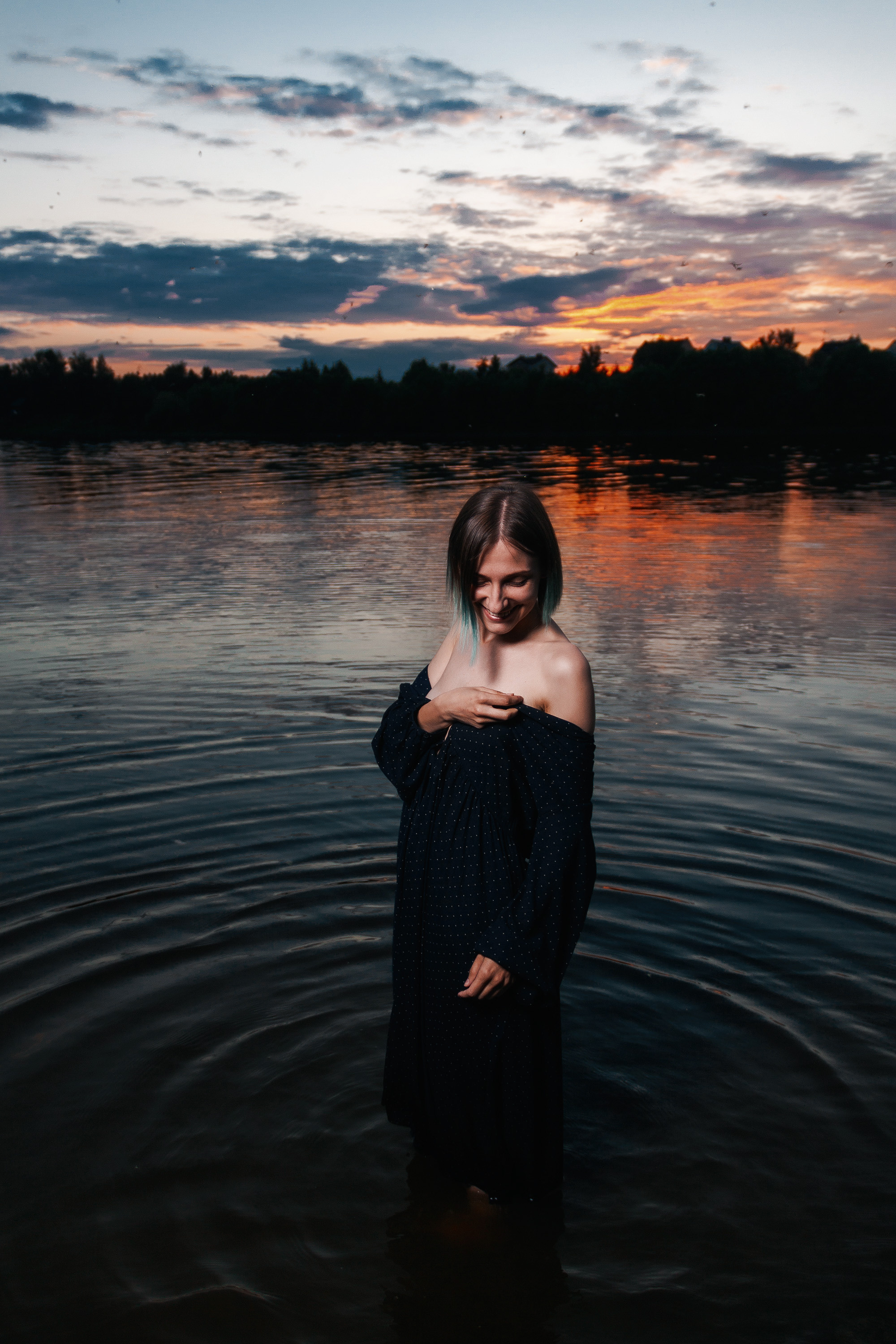 Волга на закате. Юля. Артем Ершов. Фотограф, Тверь