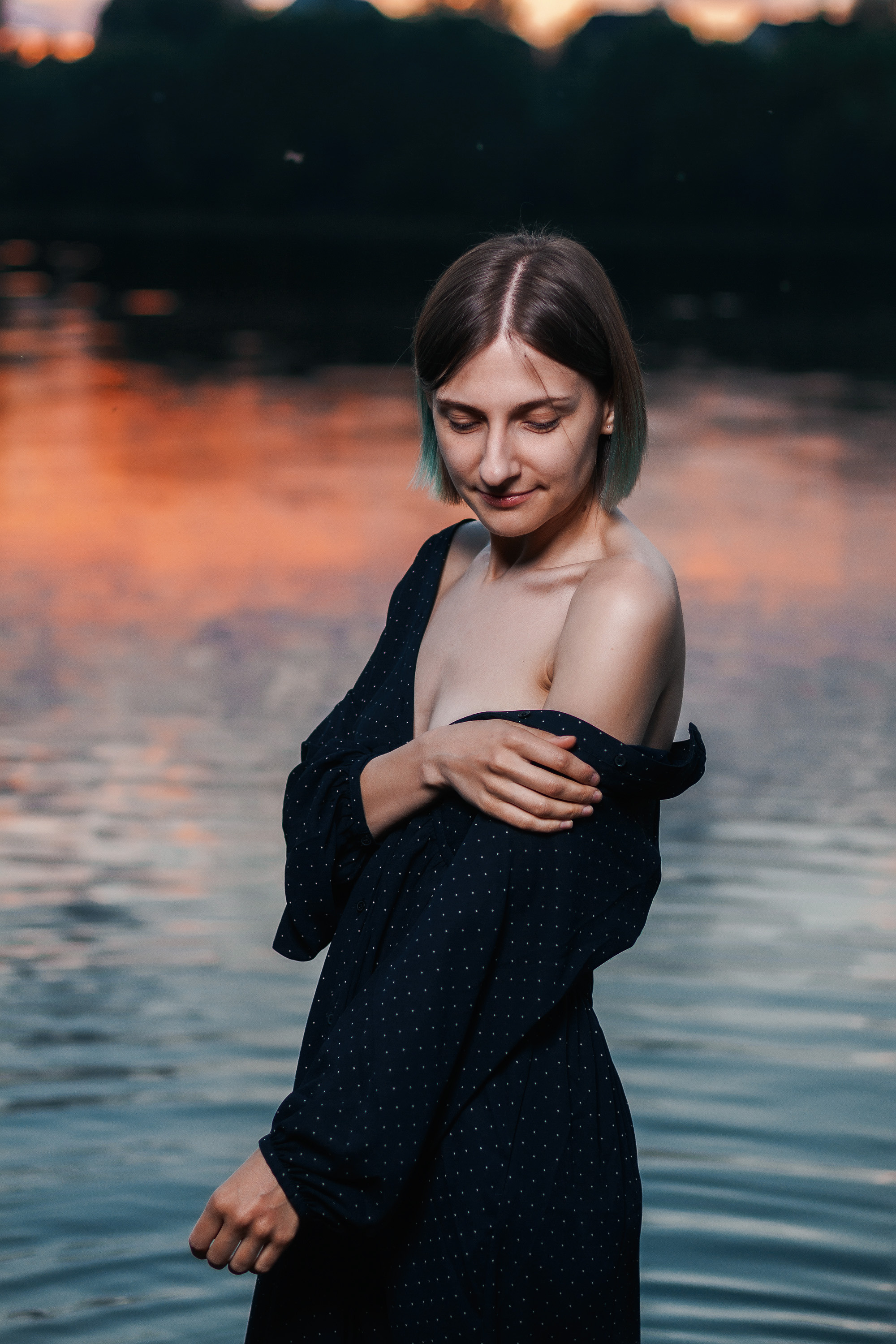 Волга на закате. Юля. Артем Ершов. Фотограф, Тверь