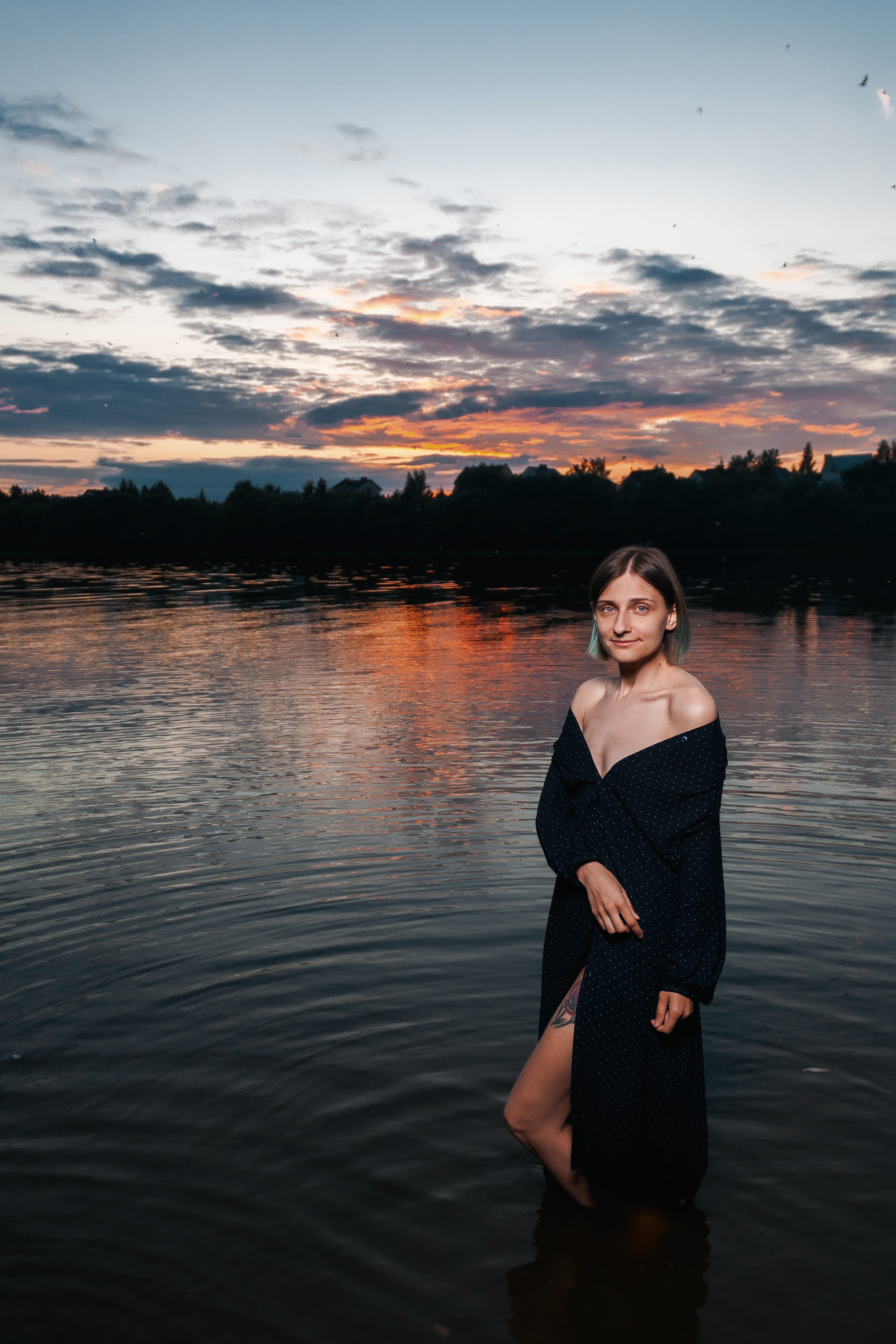 Волга на закате. Юля. Артем Ершов. Фотограф, Тверь