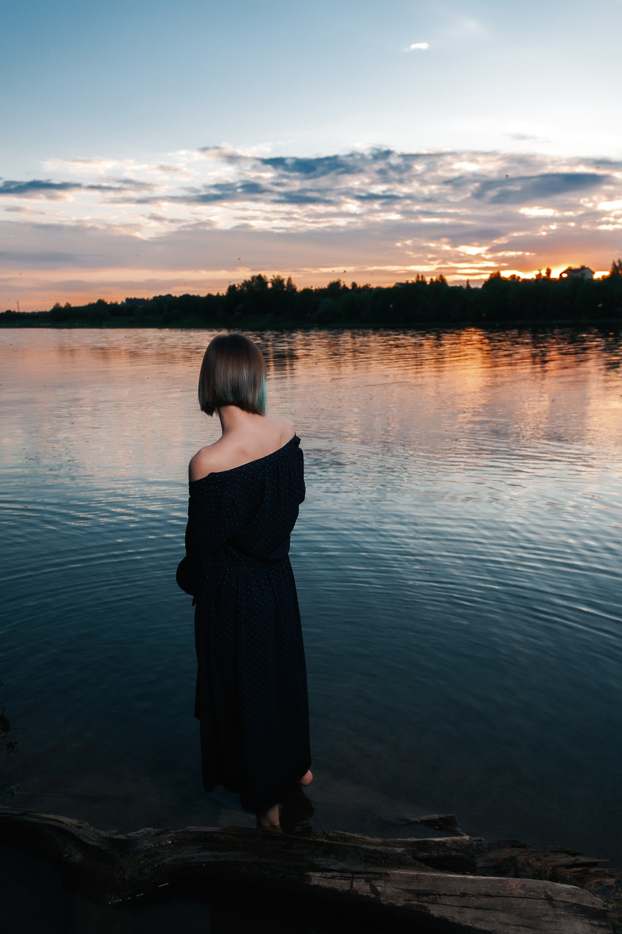 Волга на закате. Юля. Артем Ершов. Фотограф, Тверь