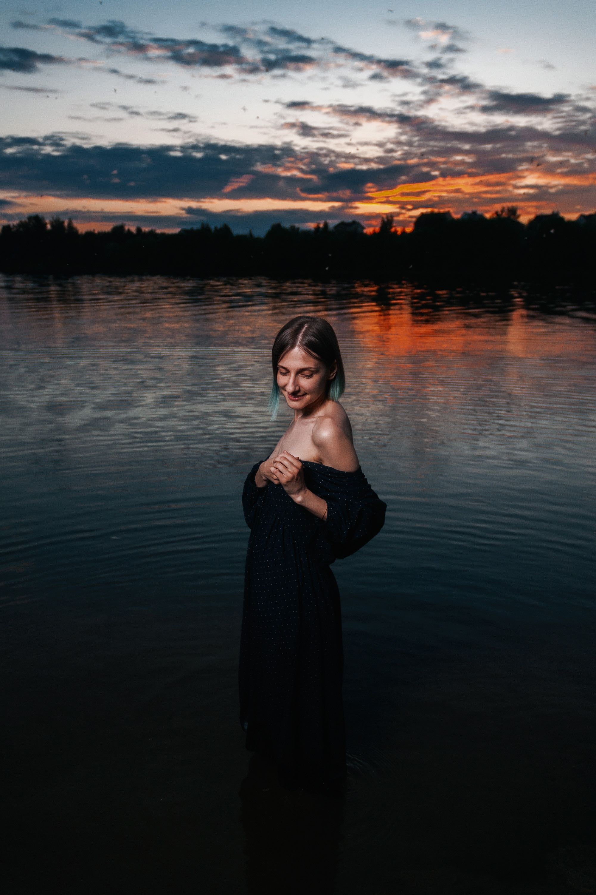 Волга на закате. Юля. Артем Ершов. Фотограф, Тверь