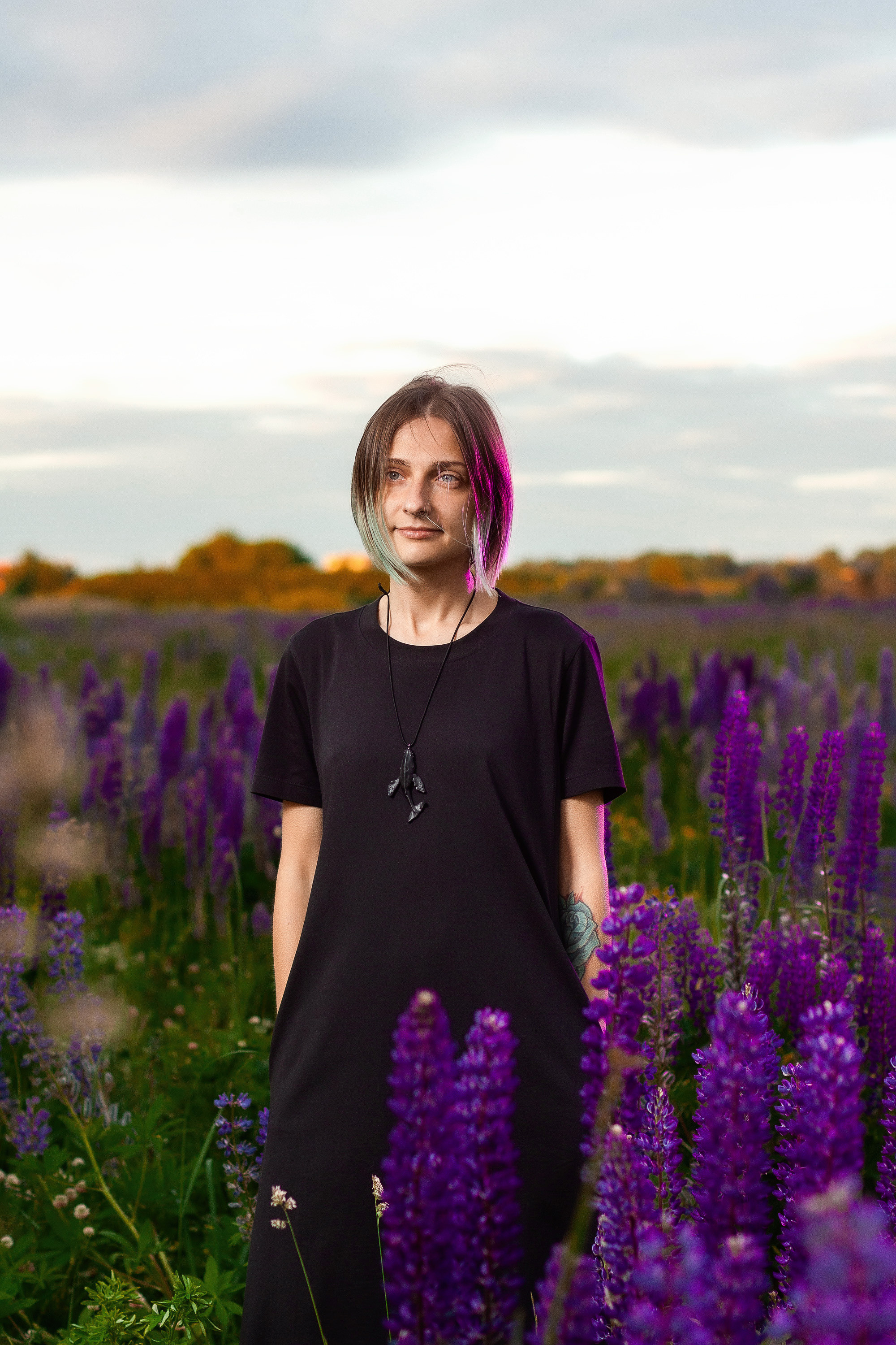 Съёмка в люпинах. Юля и Ксюша. Артем Ершов. Фотограф, Тверь