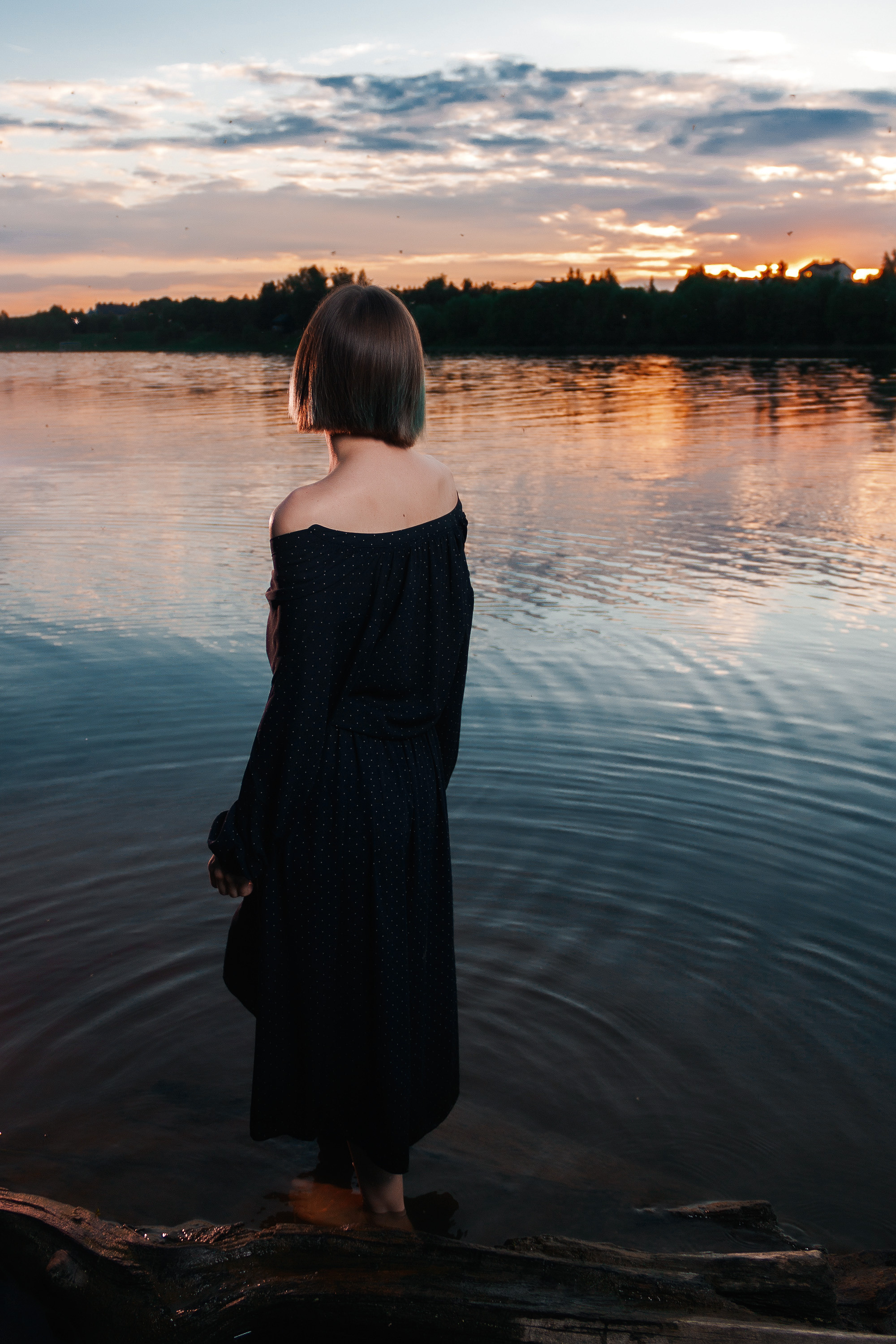 Волга на закате. Юля. Артем Ершов. Фотограф, Тверь