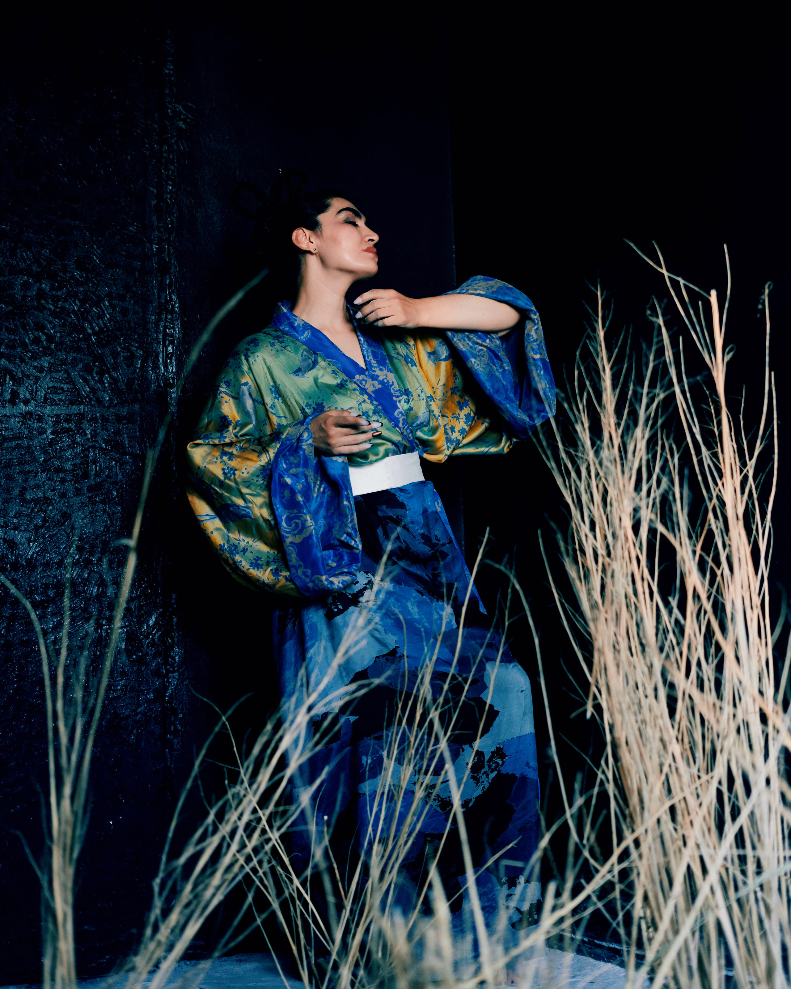 Фотосъёмка дизайнерской коллекции для бренда кимоно