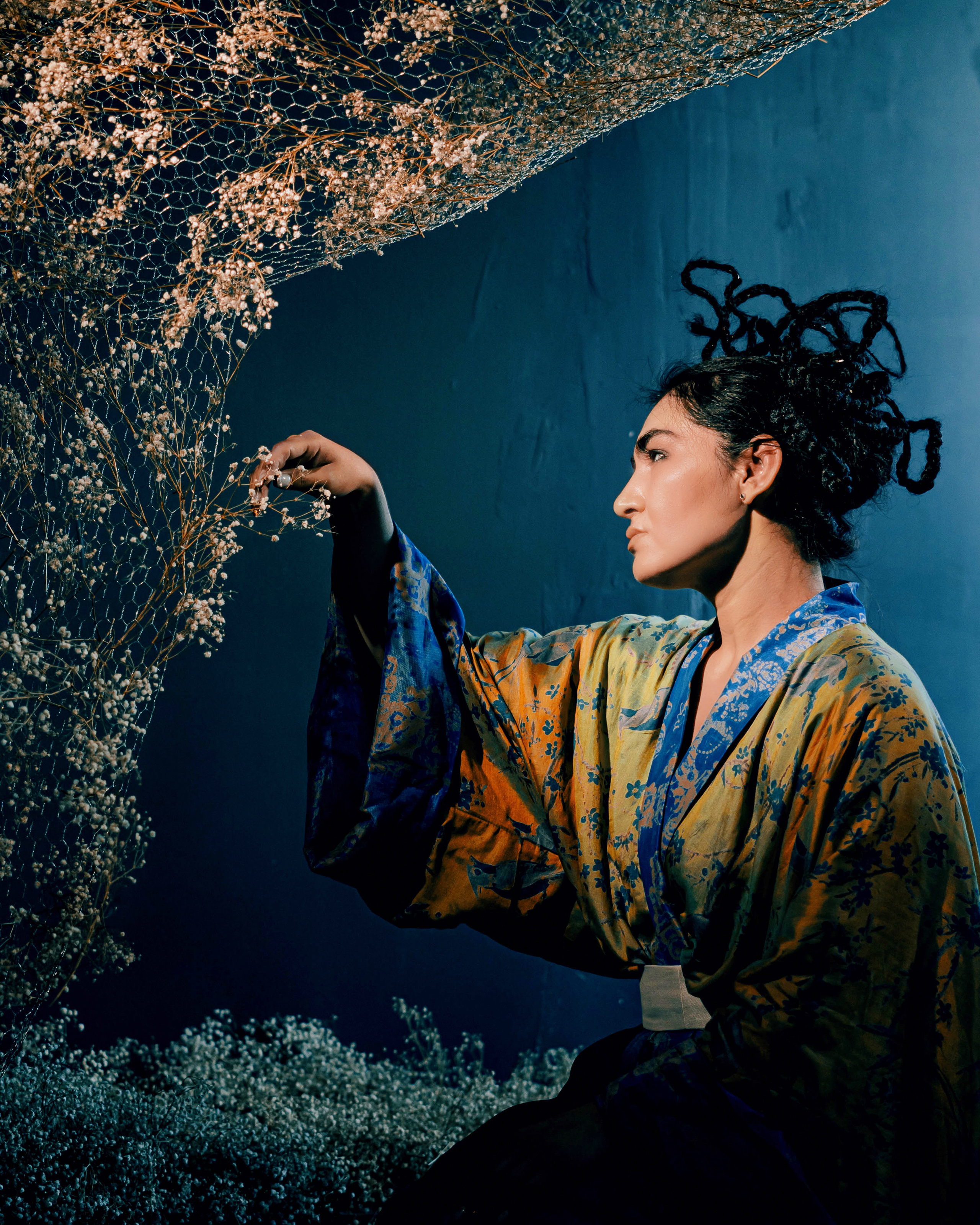 Фотосъёмка дизайнерской коллекции для бренда кимоно