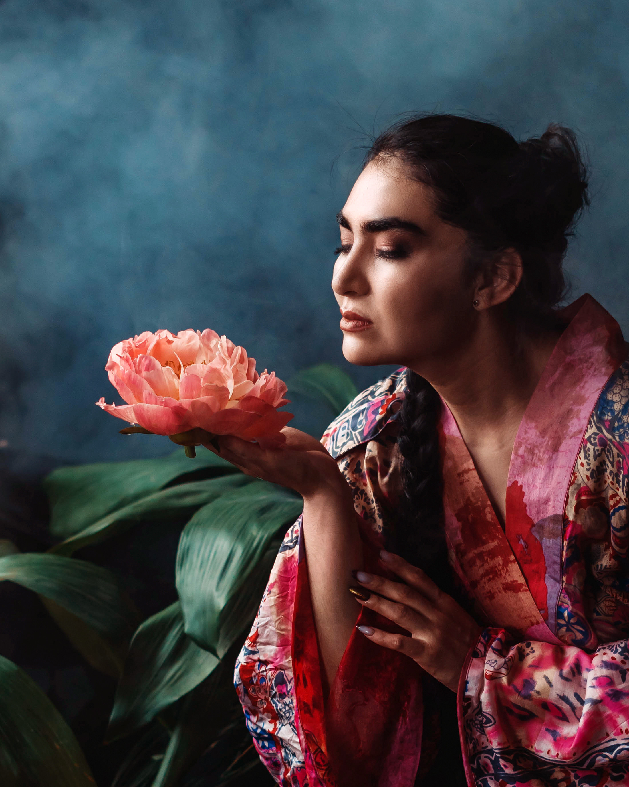 Фотосъёмка дизайнерской коллекции для бренда кимоно