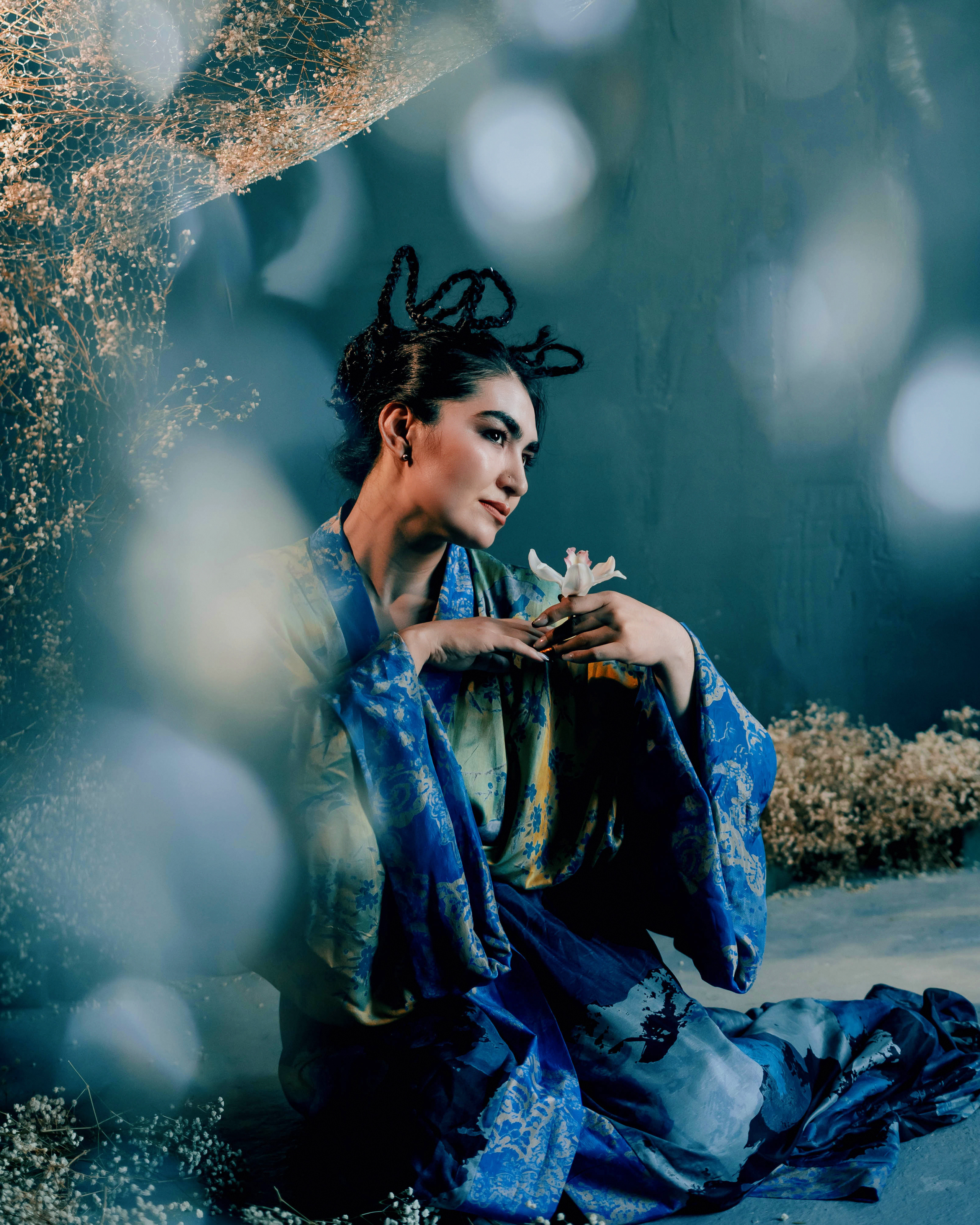 Фотосъёмка дизайнерской коллекции для бренда кимоно