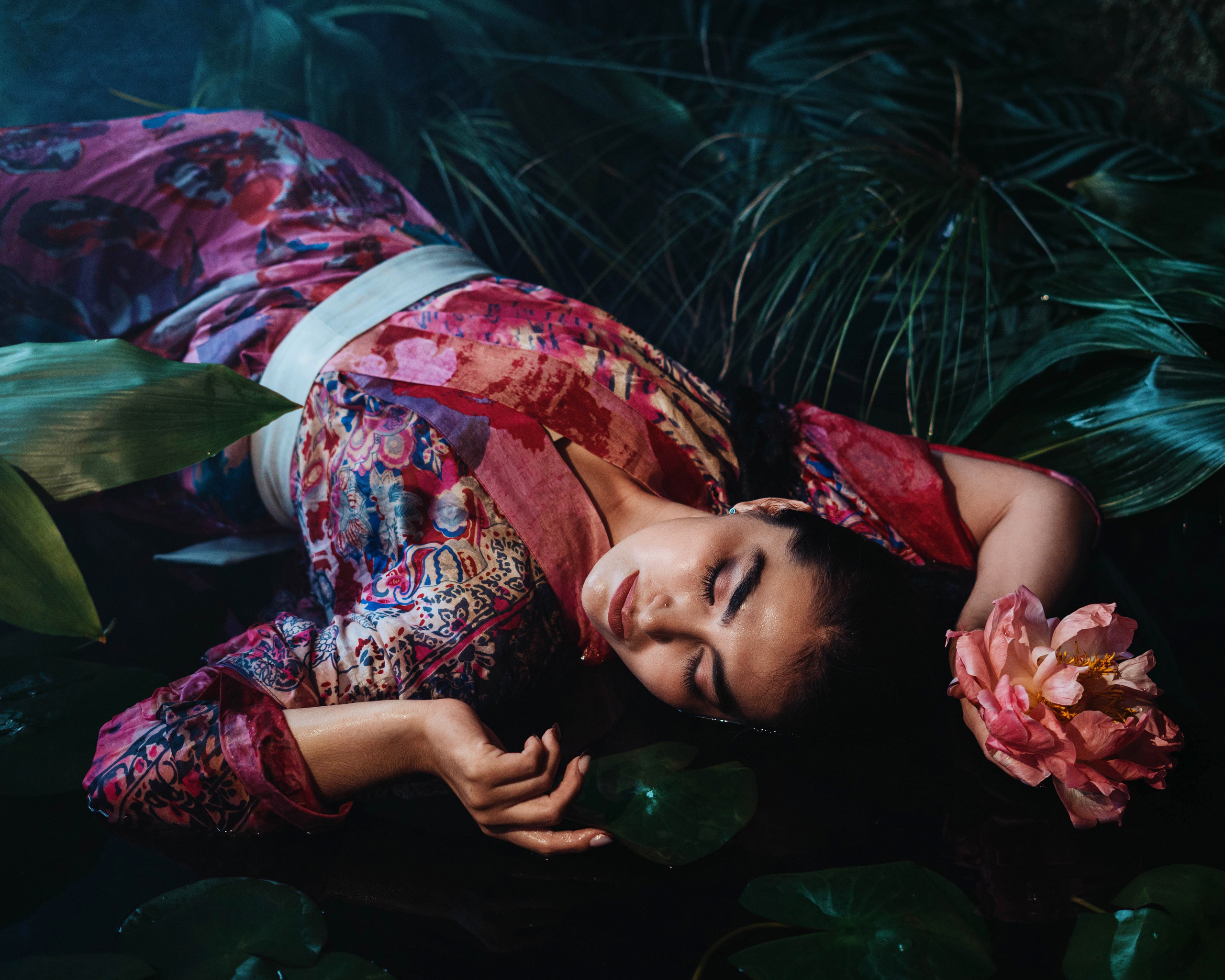 Фотосъёмка дизайнерской коллекции для бренда кимоно