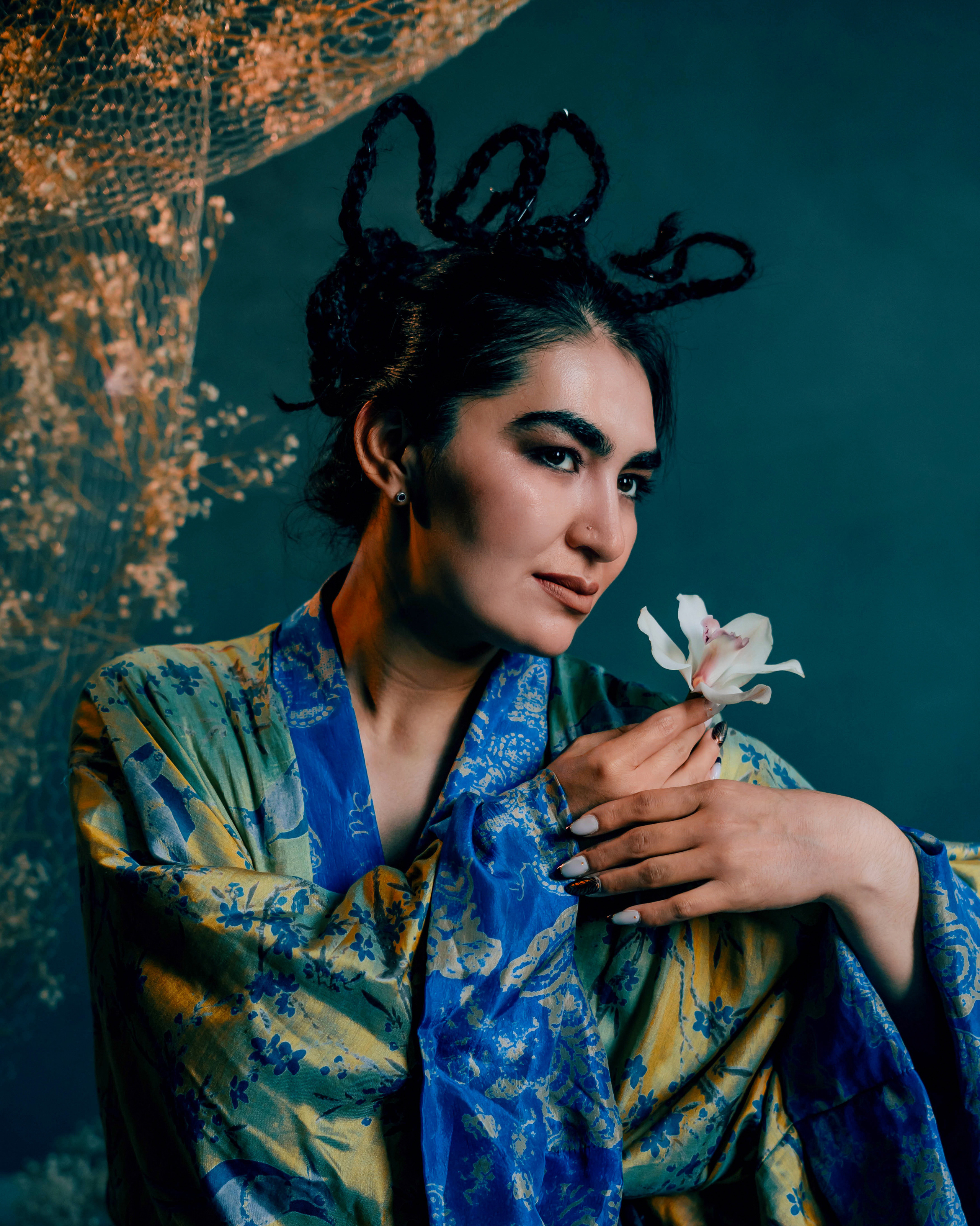 Фотосъёмка дизайнерской коллекции для бренда кимоно