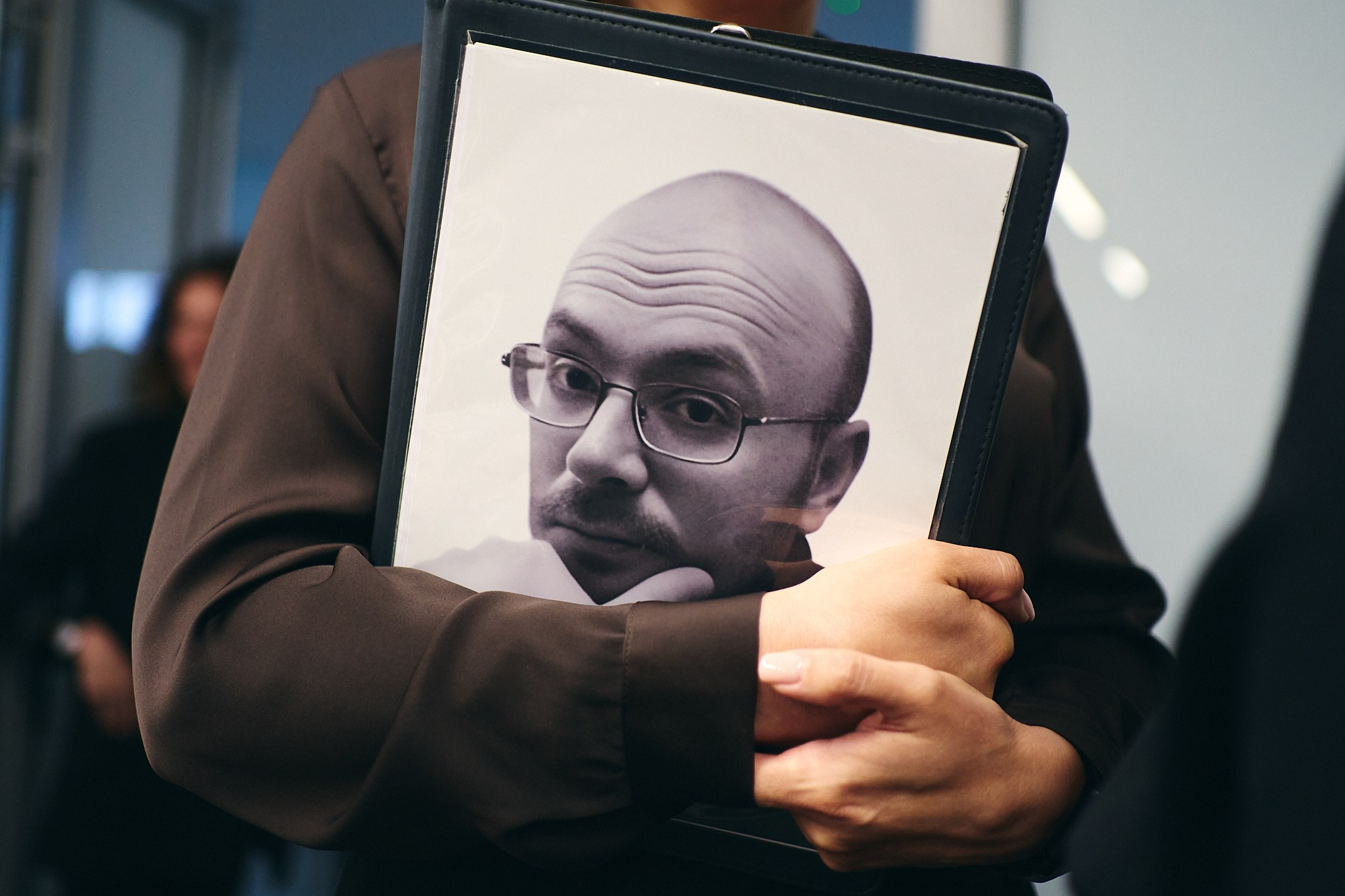 Press conference with Sviatlana Tsikhanouskaya and released political prisoners. Photographer in Vilnius