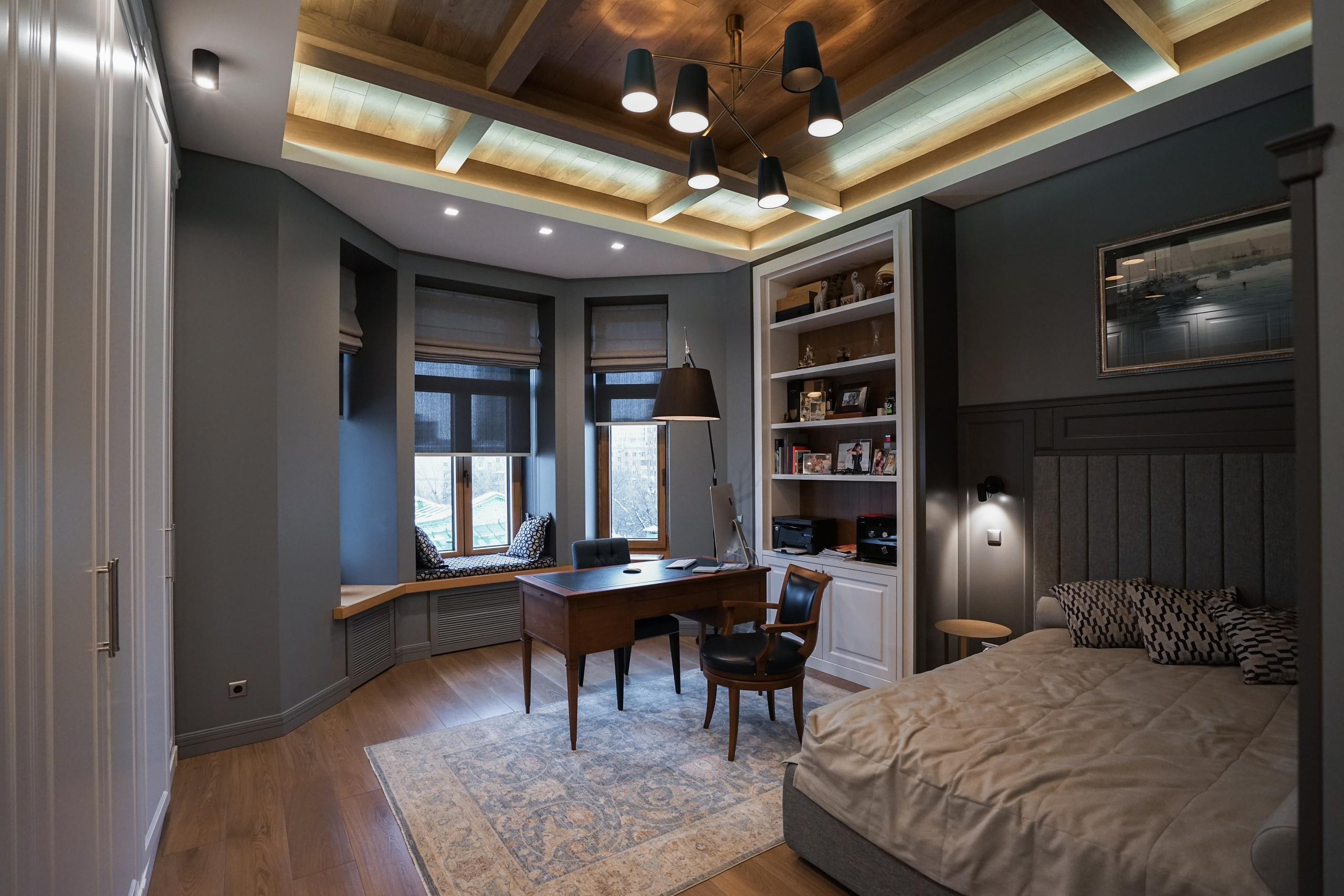 Рабочий кабинет с зоной отдыха 