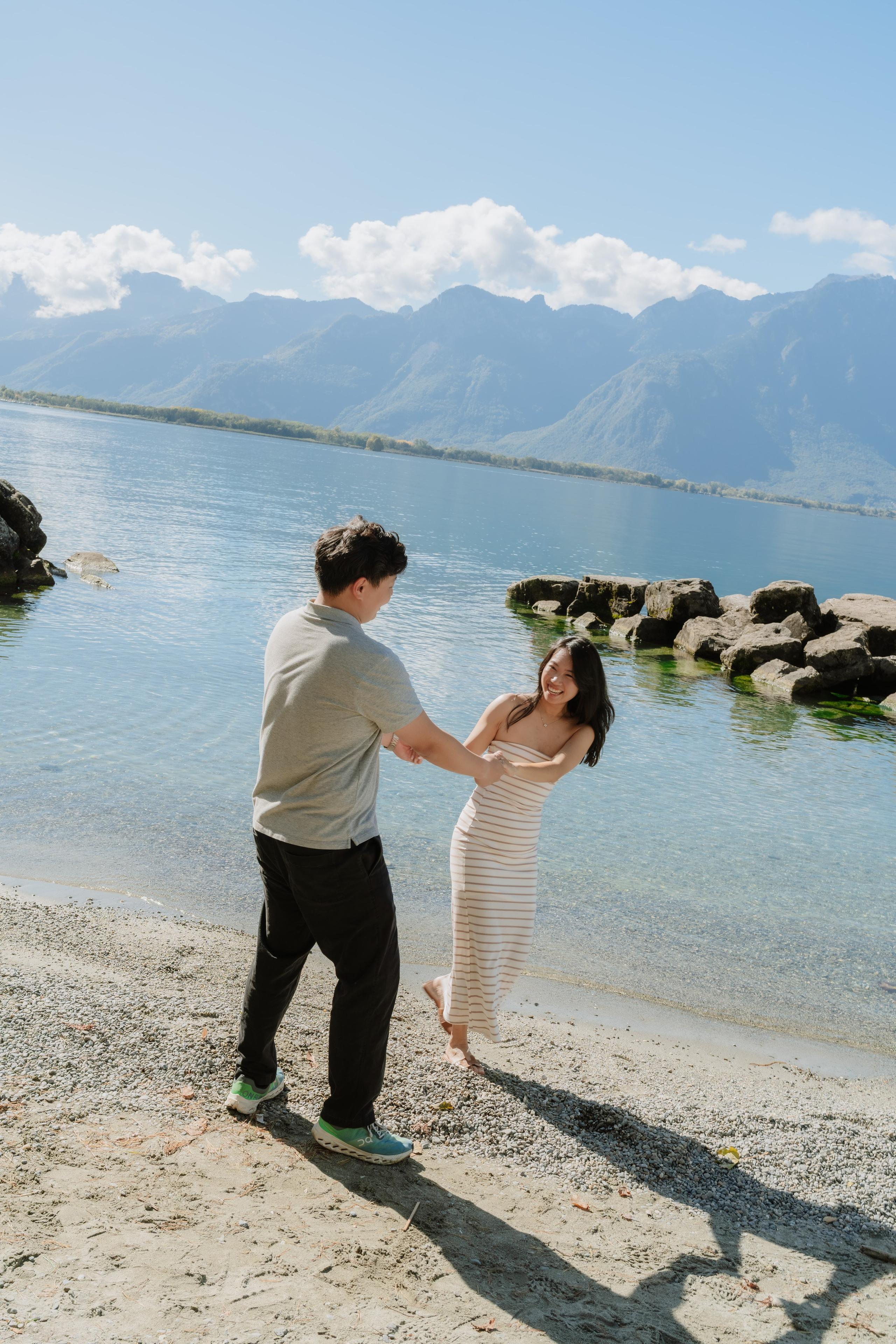 Stephanie & Dominick | Proposal Montreux. Профессиональный свадебный фотограф в Женеве и Швейцарии | Таня Вовчецкая