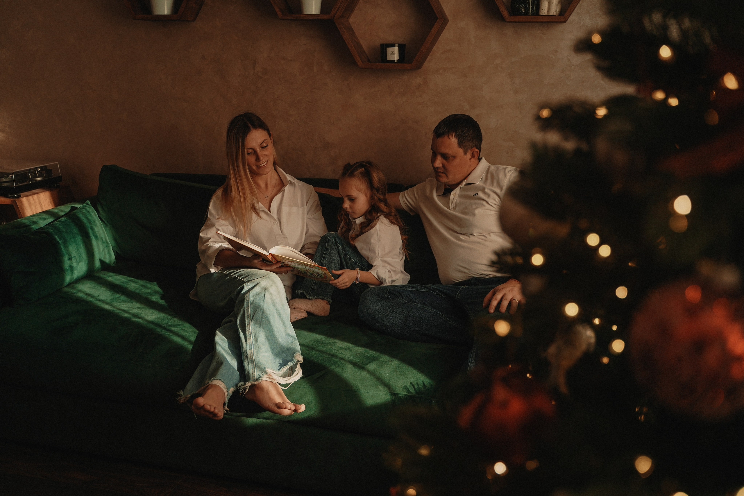 Домашняя Новогодняя фотосессия. Семейный и женский фотограф в Краснодаре Анастасия Приймак