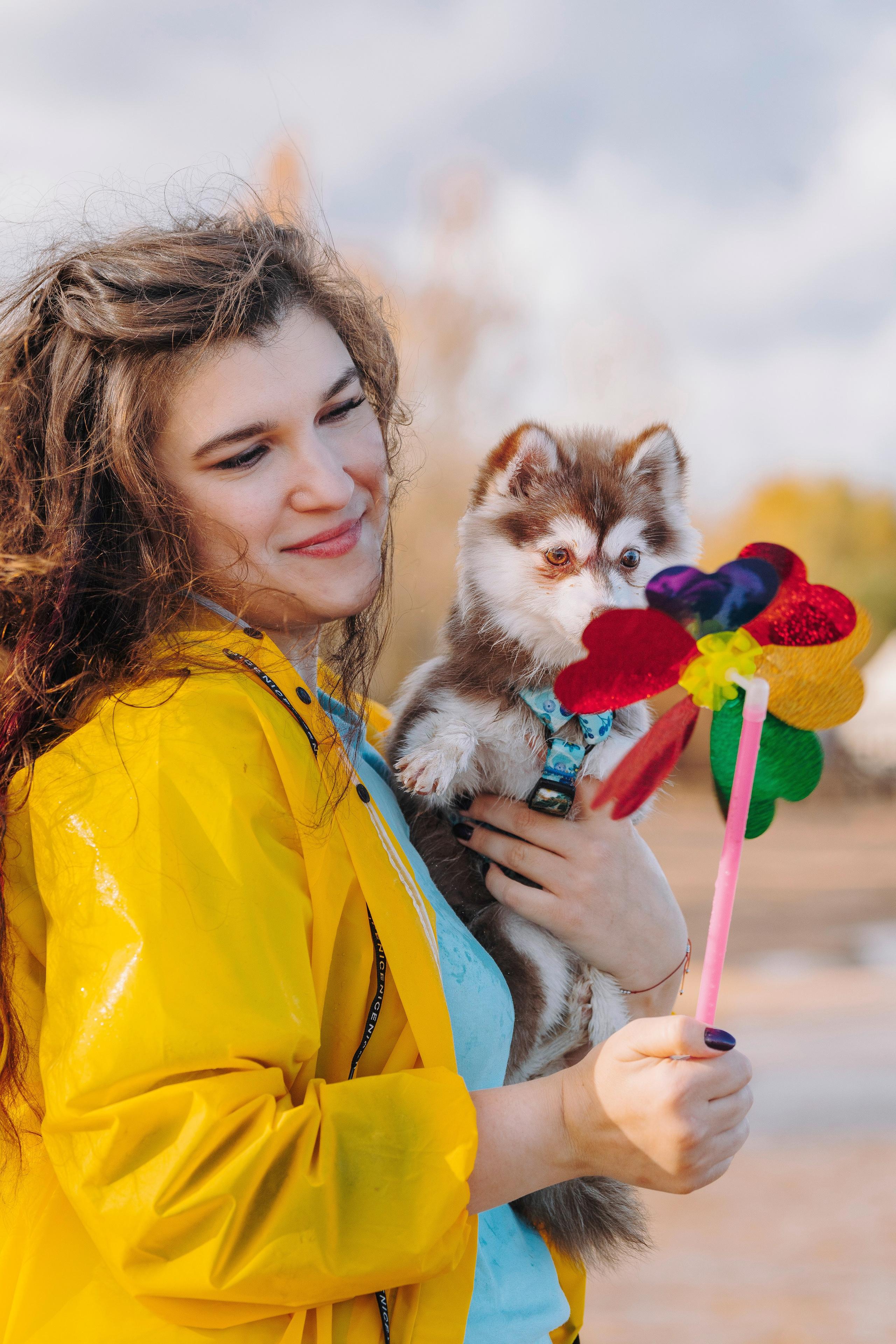 Катерина и Дрэка. Фотограф анималист в Спб недорого Олеся Майорова