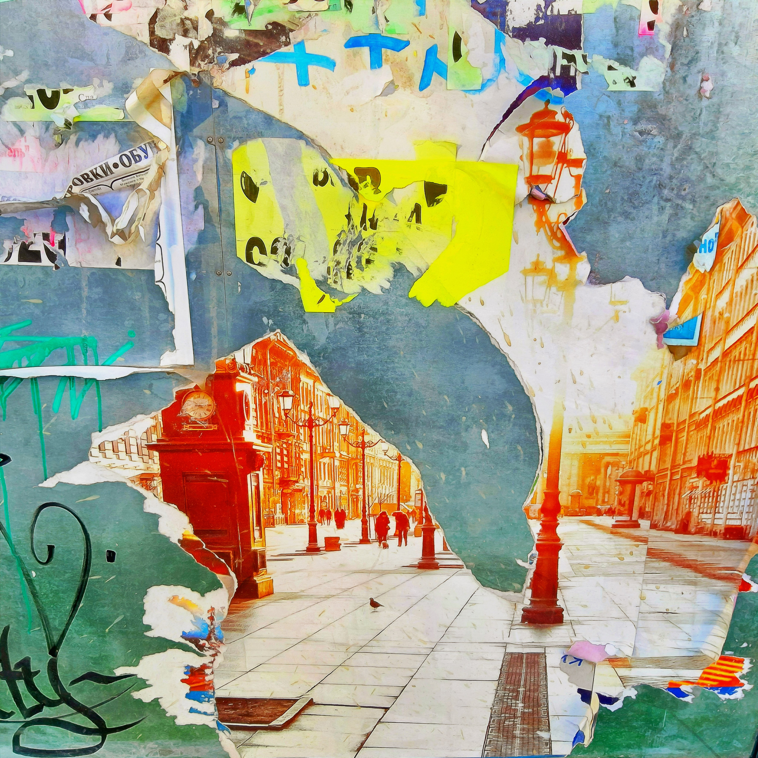 CheLOVEinik — décollage. Roman Hodirev is an esoteriologist, multidisciplinary artist, photographer and musician. Saint Petersburg, Riga