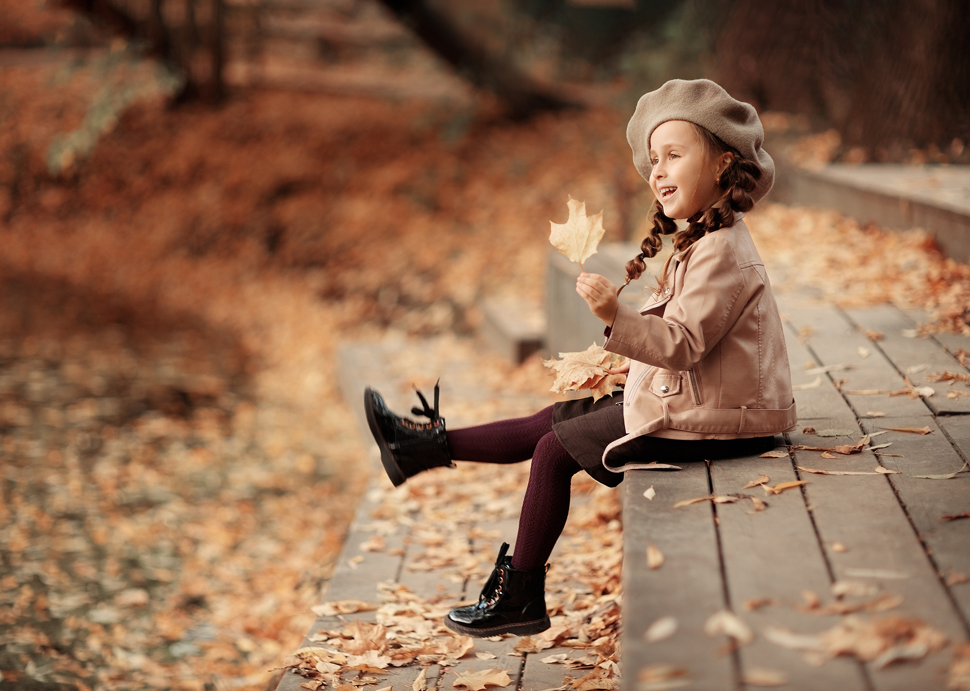 Фотосессия на природе в парке в Москве. Детский и семейный фотограф в Москве Лина Левина