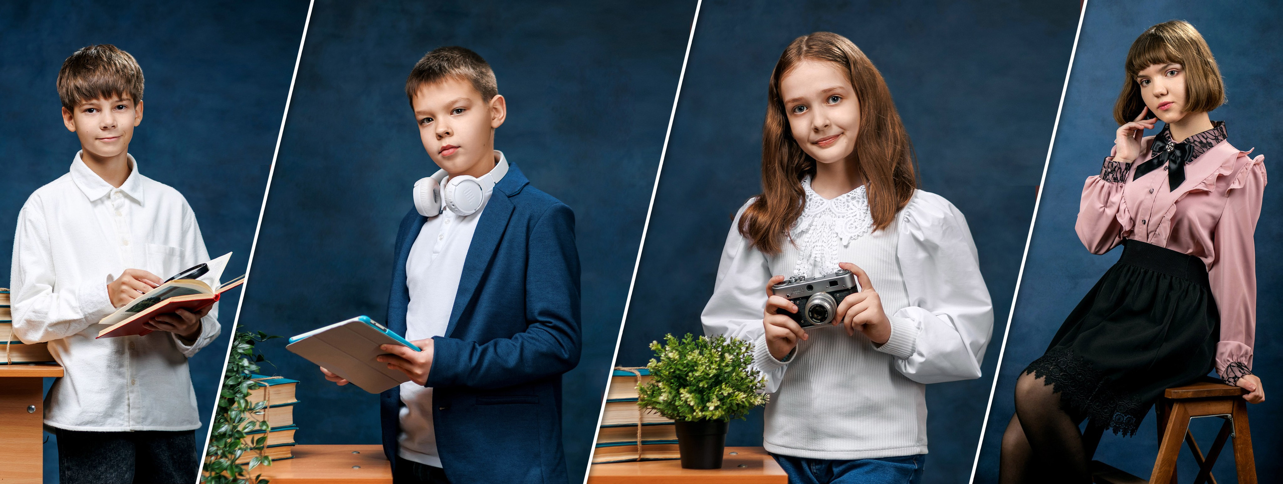 Портрет на синем холсте. Правильный Выпускной Альбом