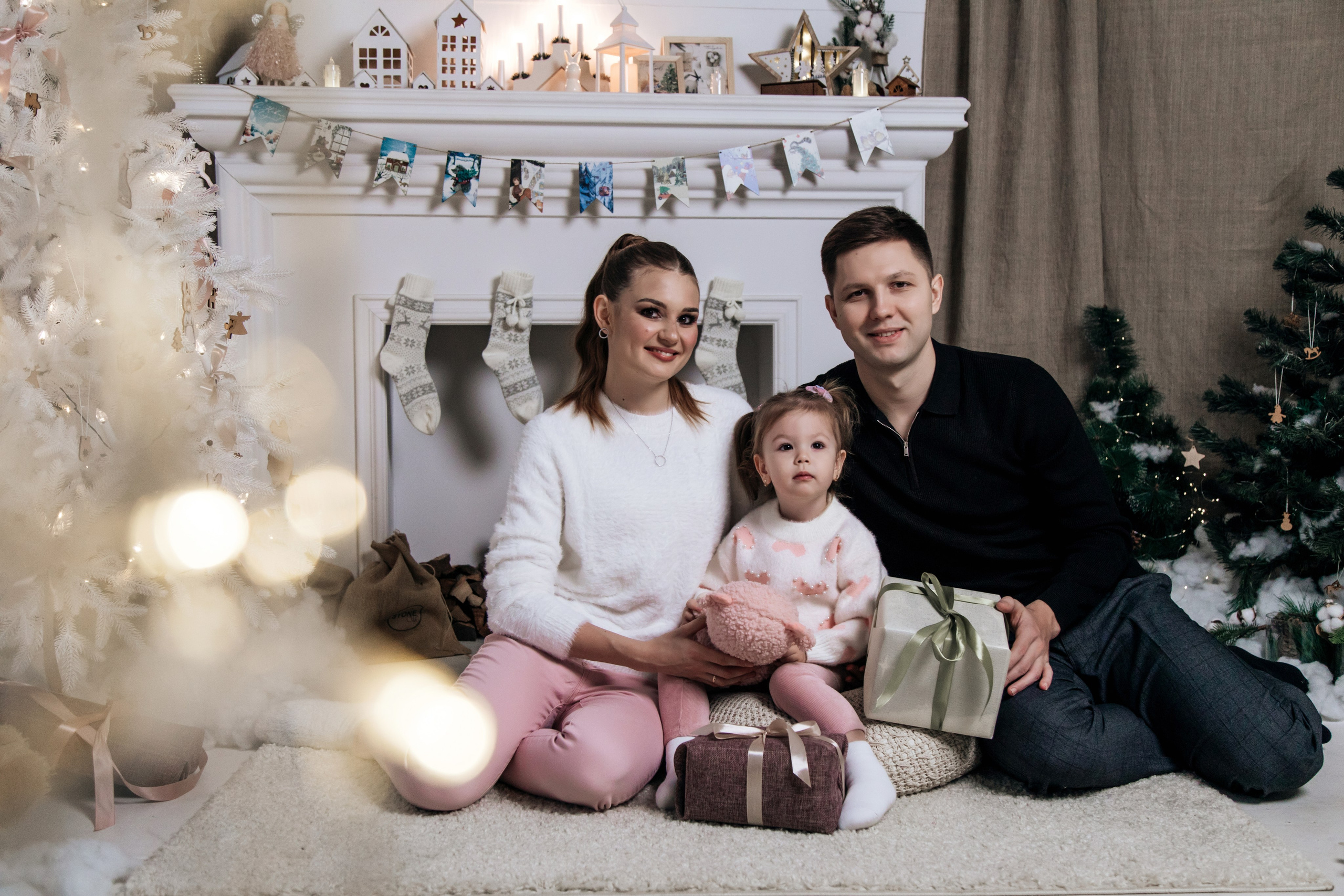 Семейная новогодняя фотосессия. Свадебный фотограф и видеограф Саша и Таня в Саратове
