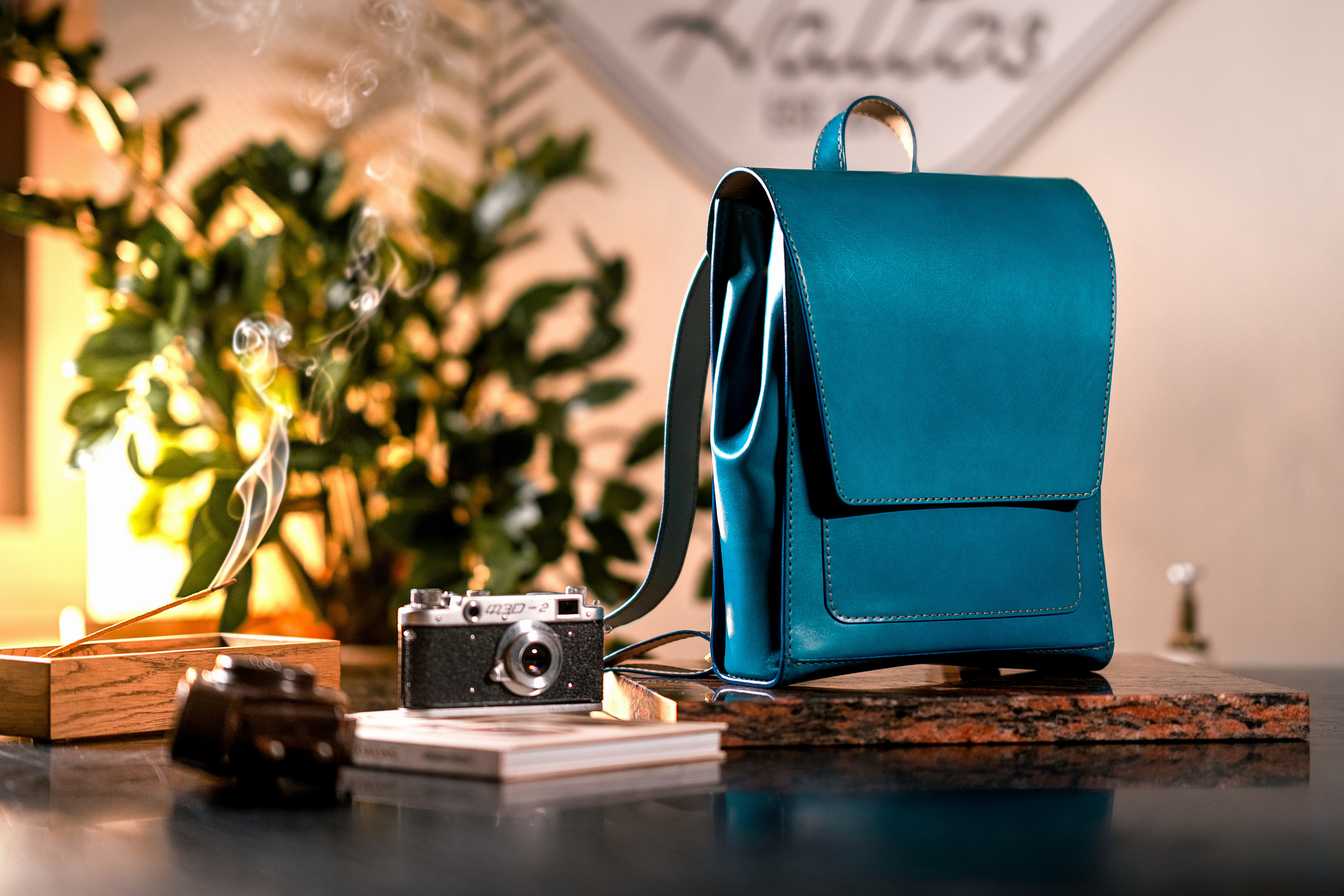 Контент-съемка, кожаный рюкзак для кожевенной мастерской Aaltos.ru. Юля Дэй • Фотограф, Санкт-Петербург