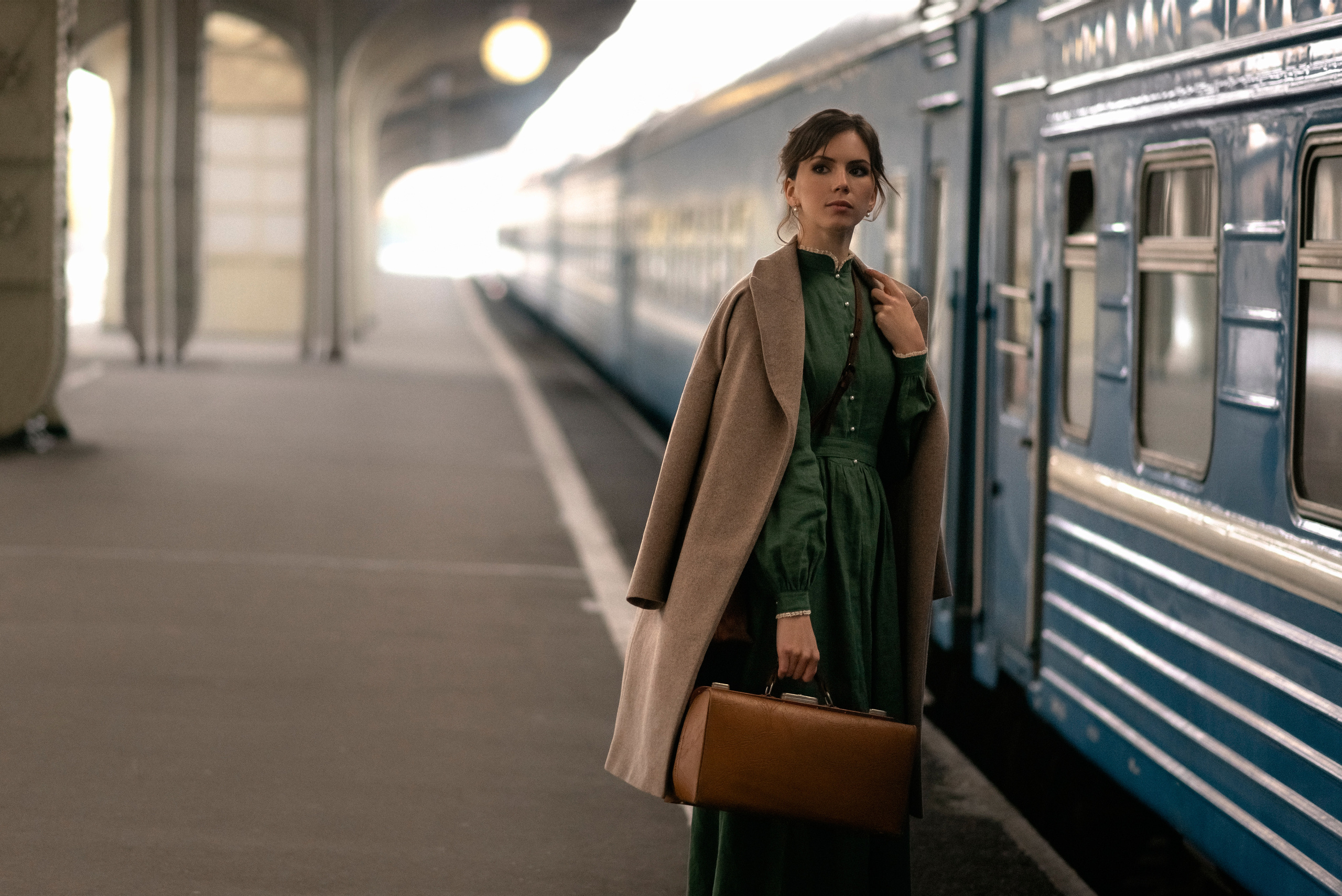 Фотосессия в стиле ретро на Витебском вокзале, СПб. Юля Дэй • Фотограф, Санкт-Петербург