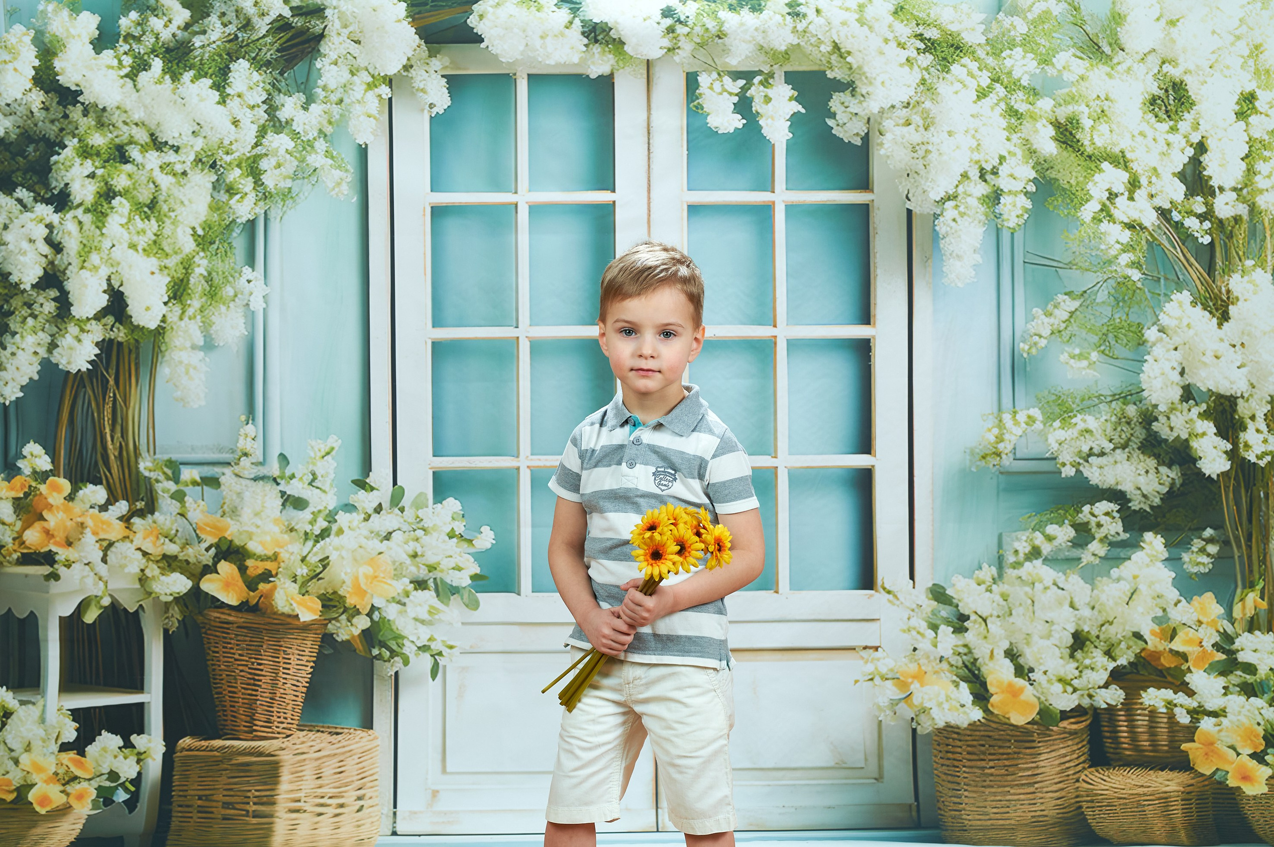 Детская весенняя фотосъемка