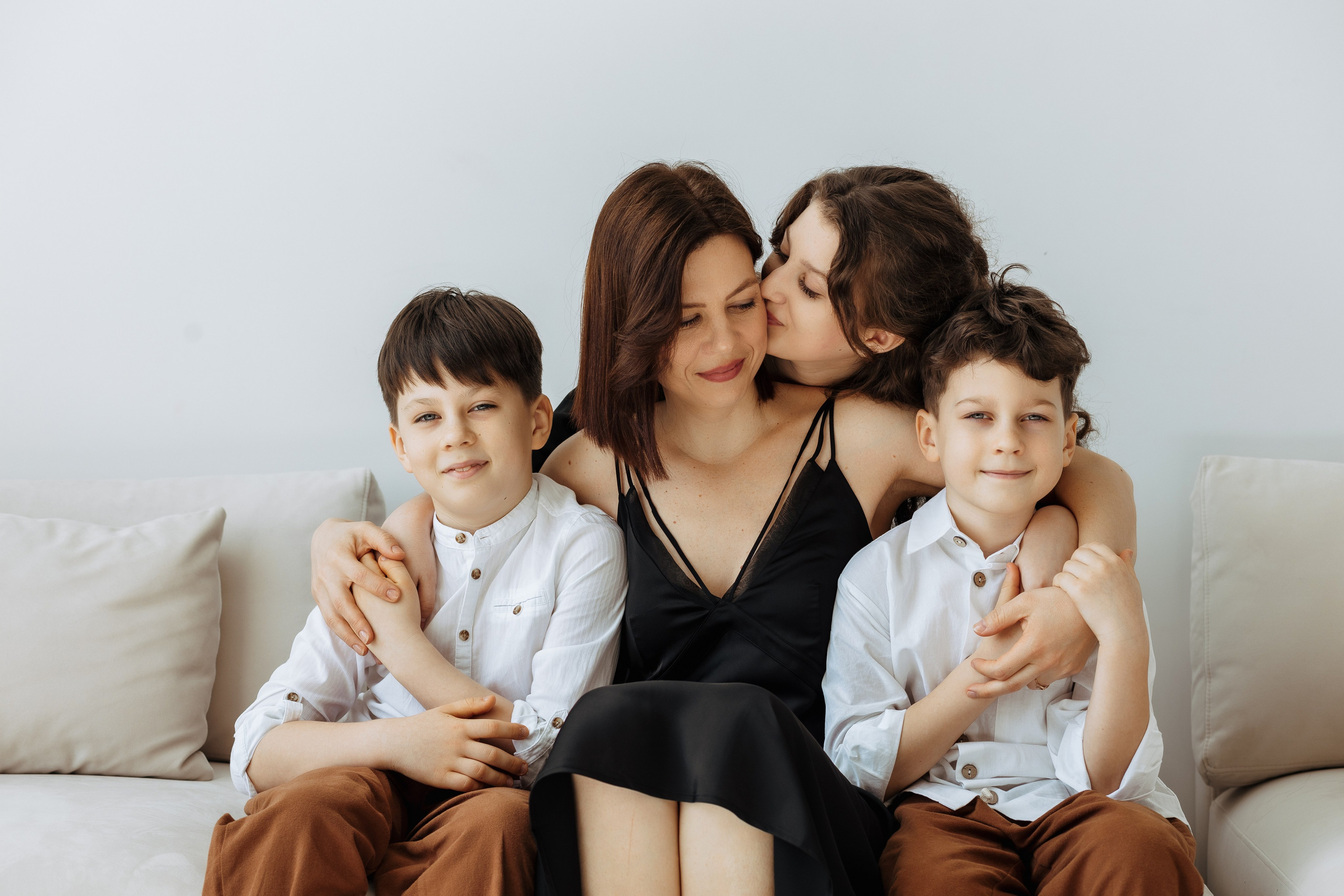 Анна с детьми. Фотограф Краснодар