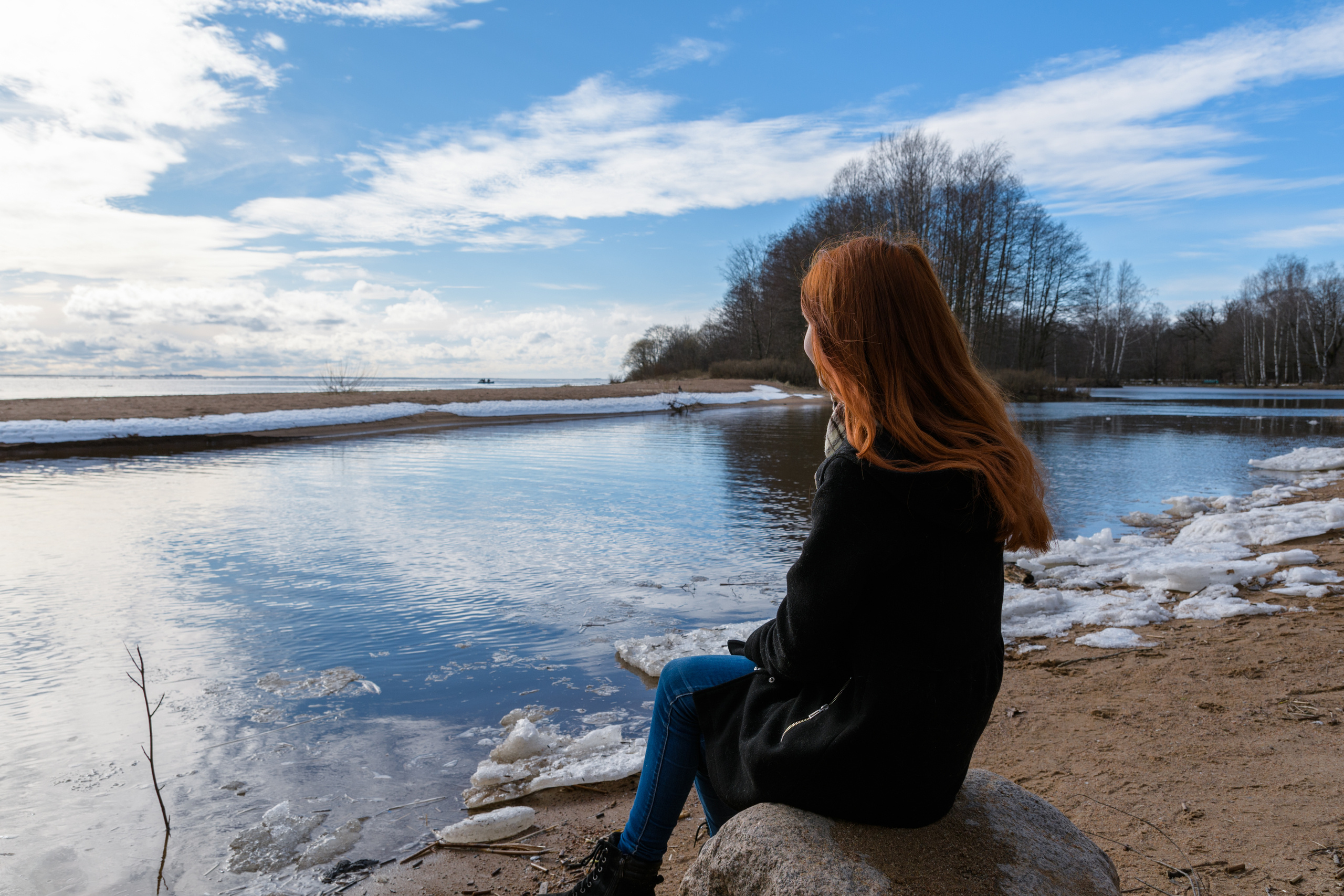 Фотопрогулка с Наташей. Финский залив. Семейный и индивидуальный фотограф Life style в Санкт-Петербурге Мария