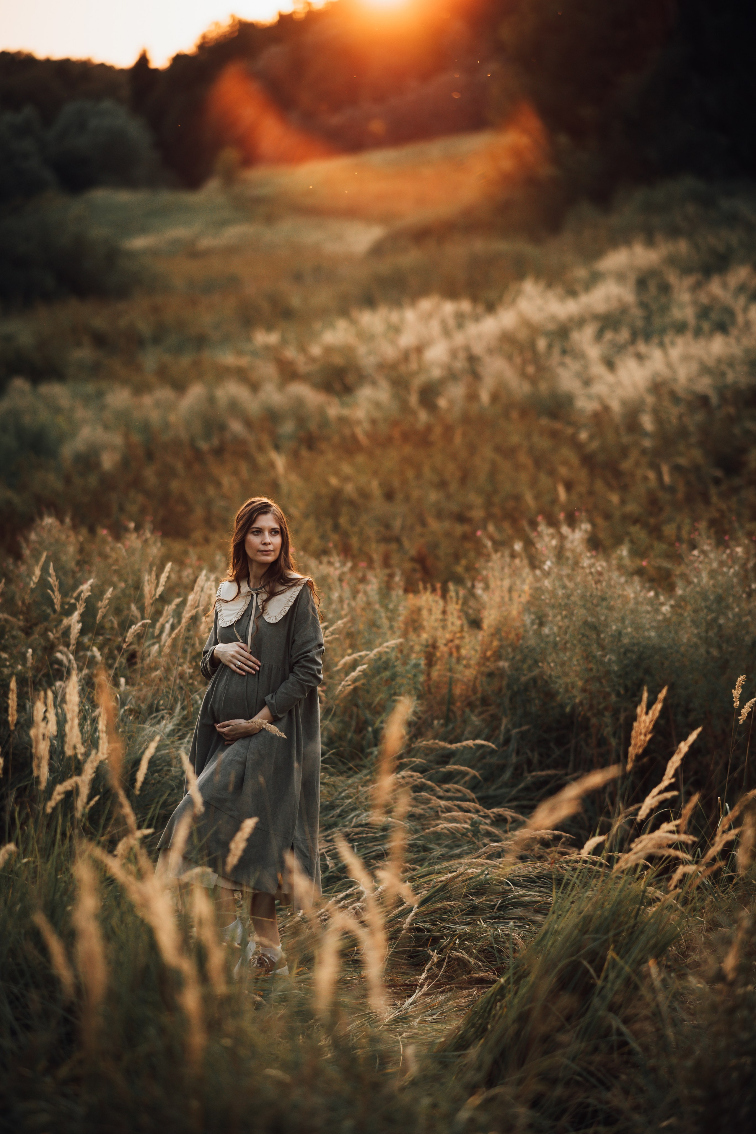 Фотосессия беременности на природе. Семейный фотограф Москва Юлиана Фетисова