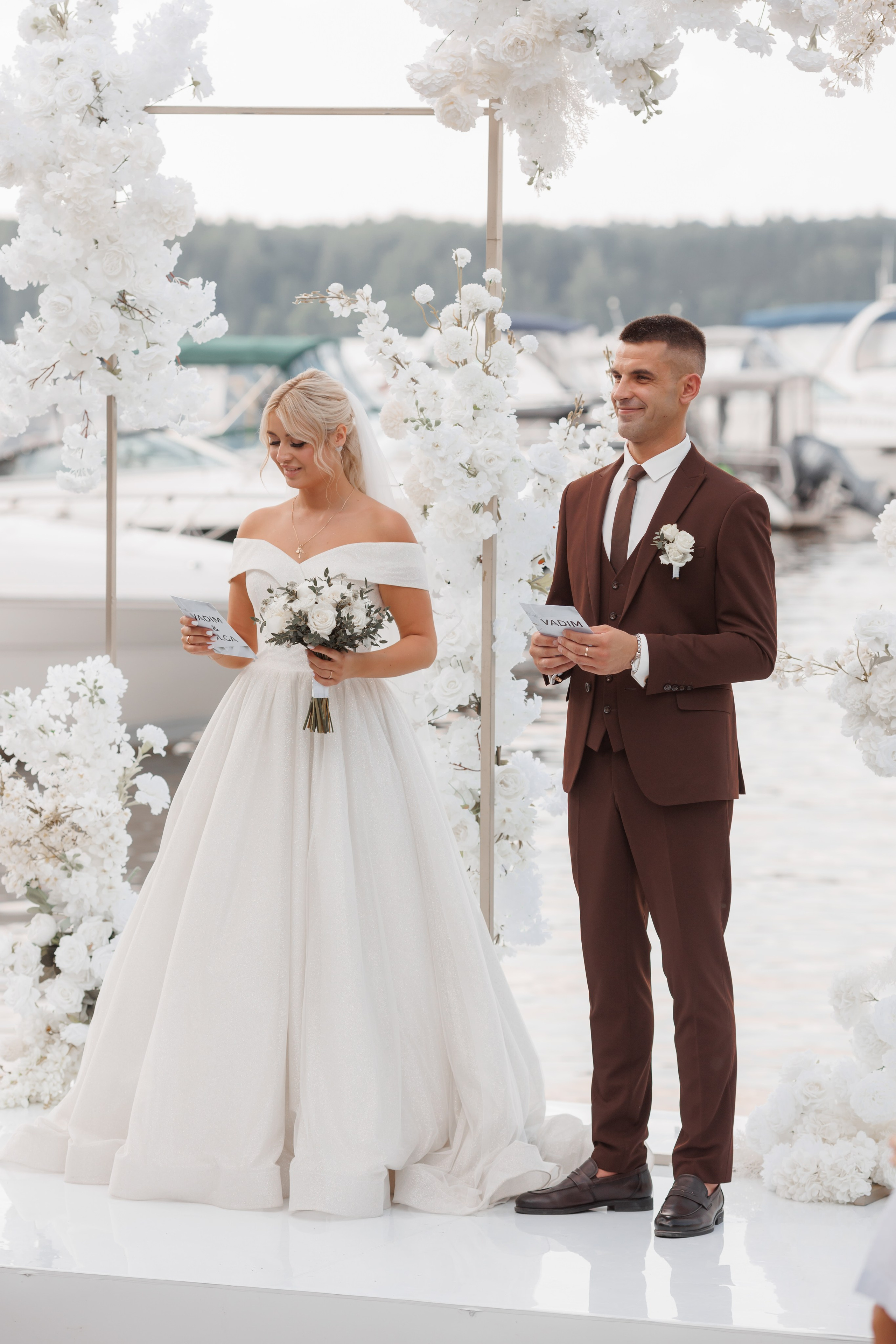 Ольга и Вадим, яхт-клуб «Портофино». Свадебный и репортажный фотограф (Москва, Королев и другие)