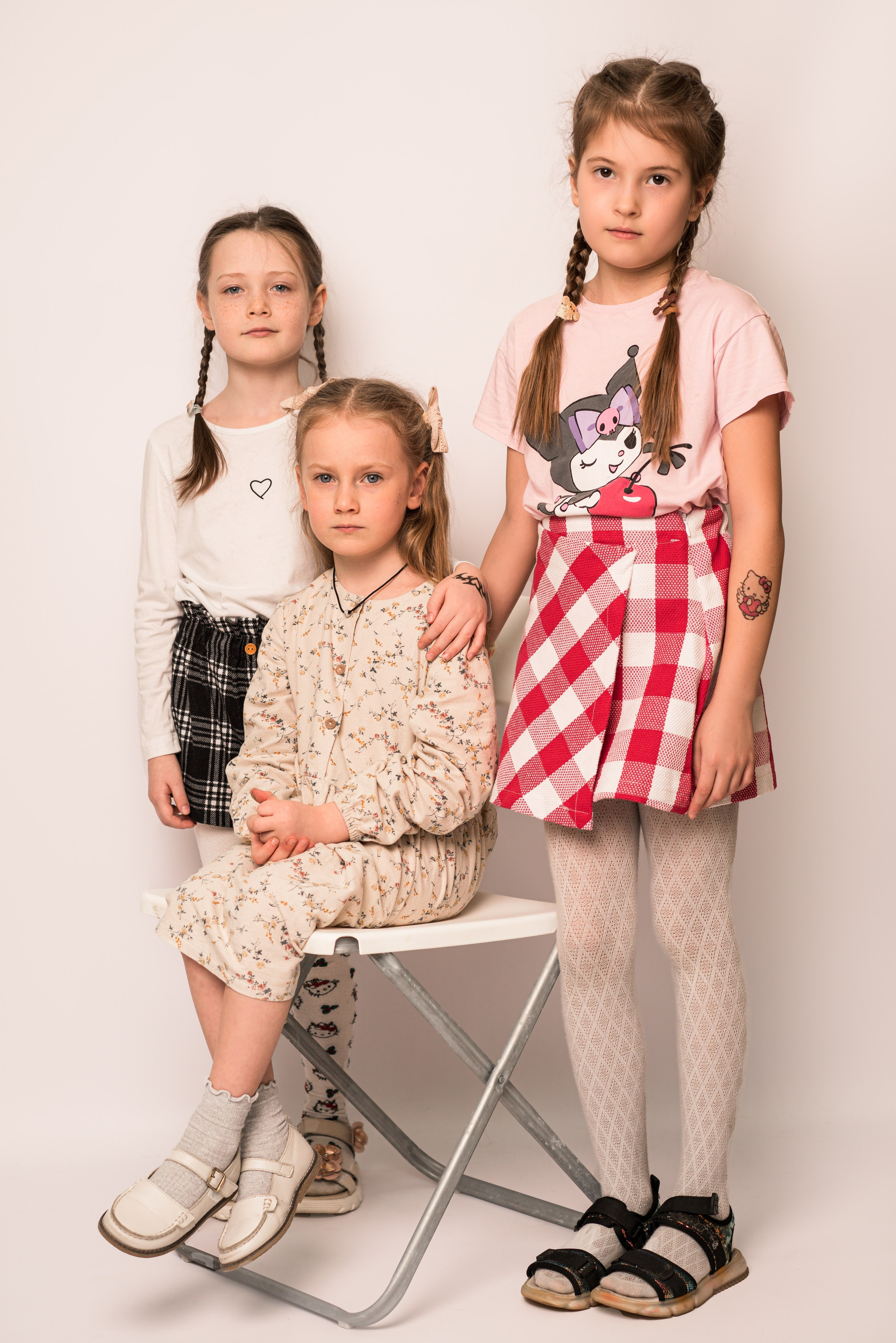 Детский сад, портреты белый фон. Фотограф Шунова Саша