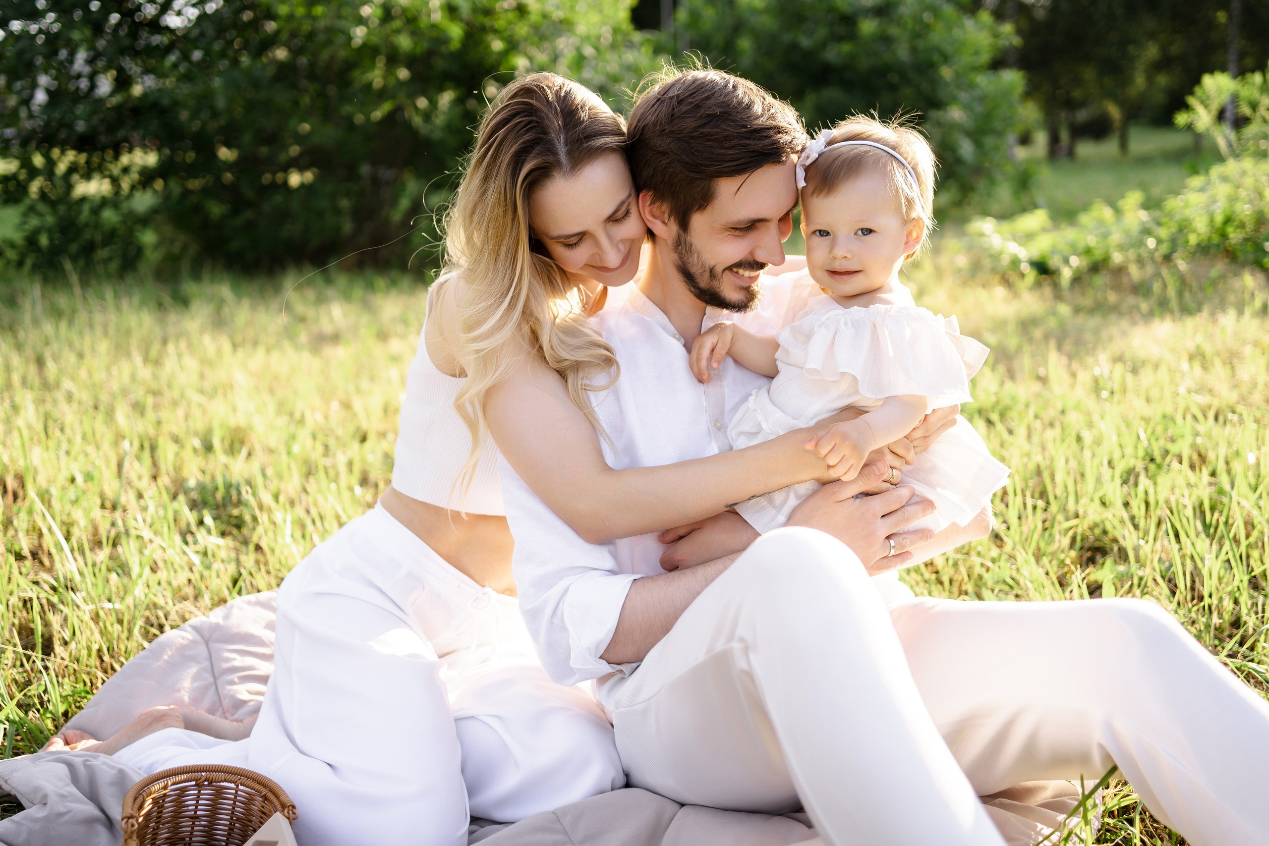 Олеся, Денис и Даниэла. Свадебный фотограф в Москве Яна Деньгина