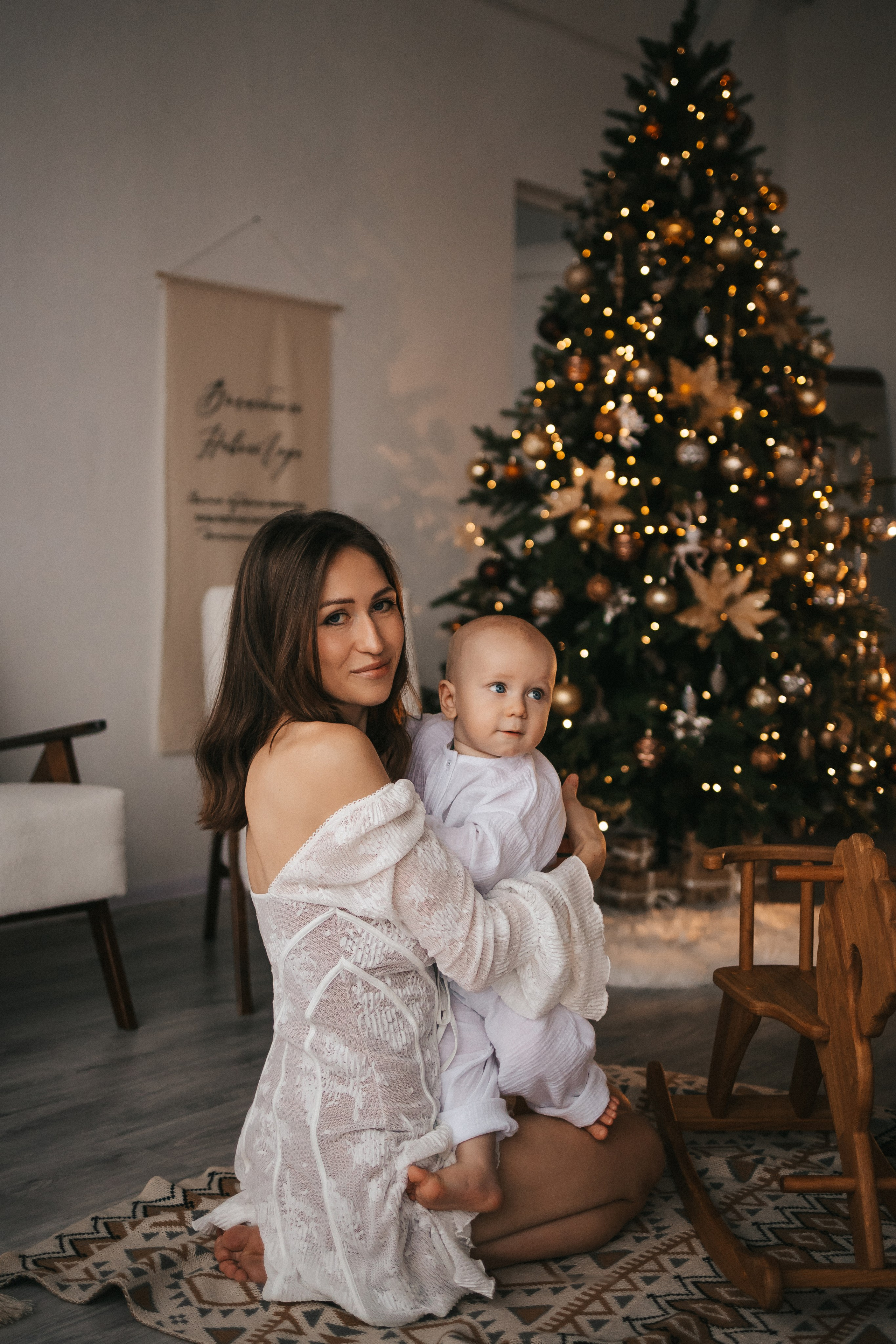 Саше 1 годик в новогодних локациях. Фотограф Нижний Новгород