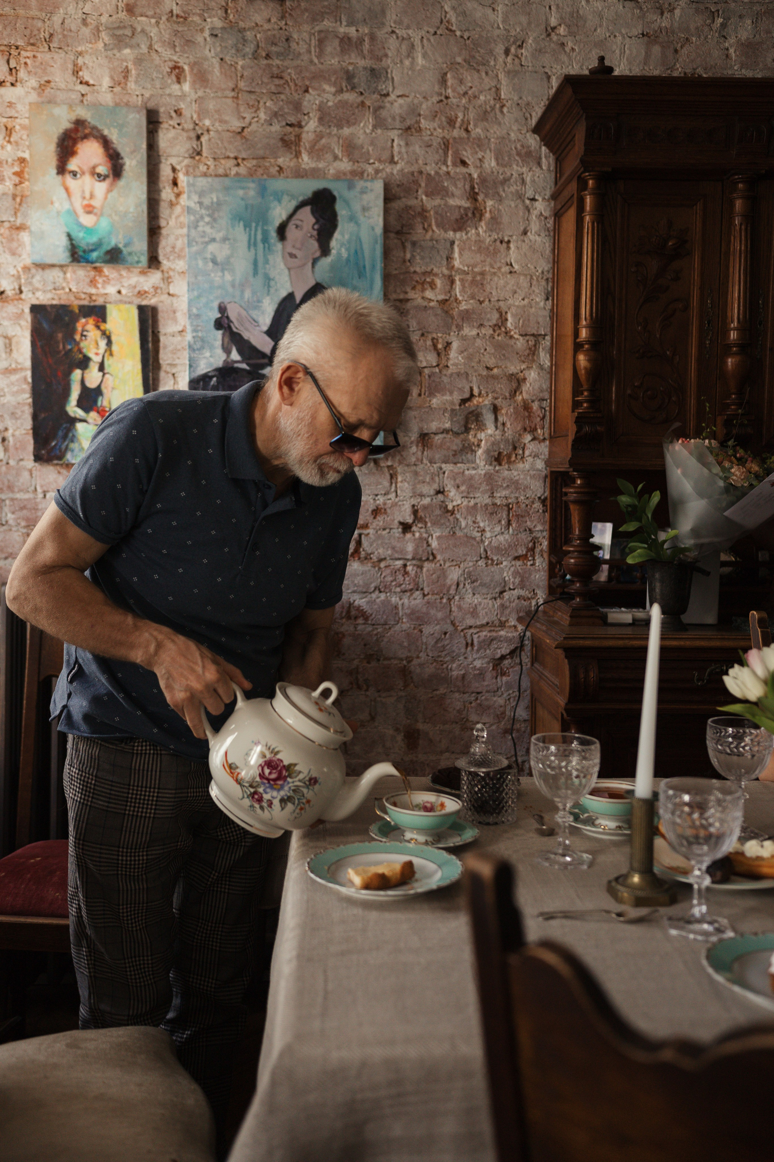 Бабушка в гостях. Детский и семейный фотограф в Москве Светлана Шабалина