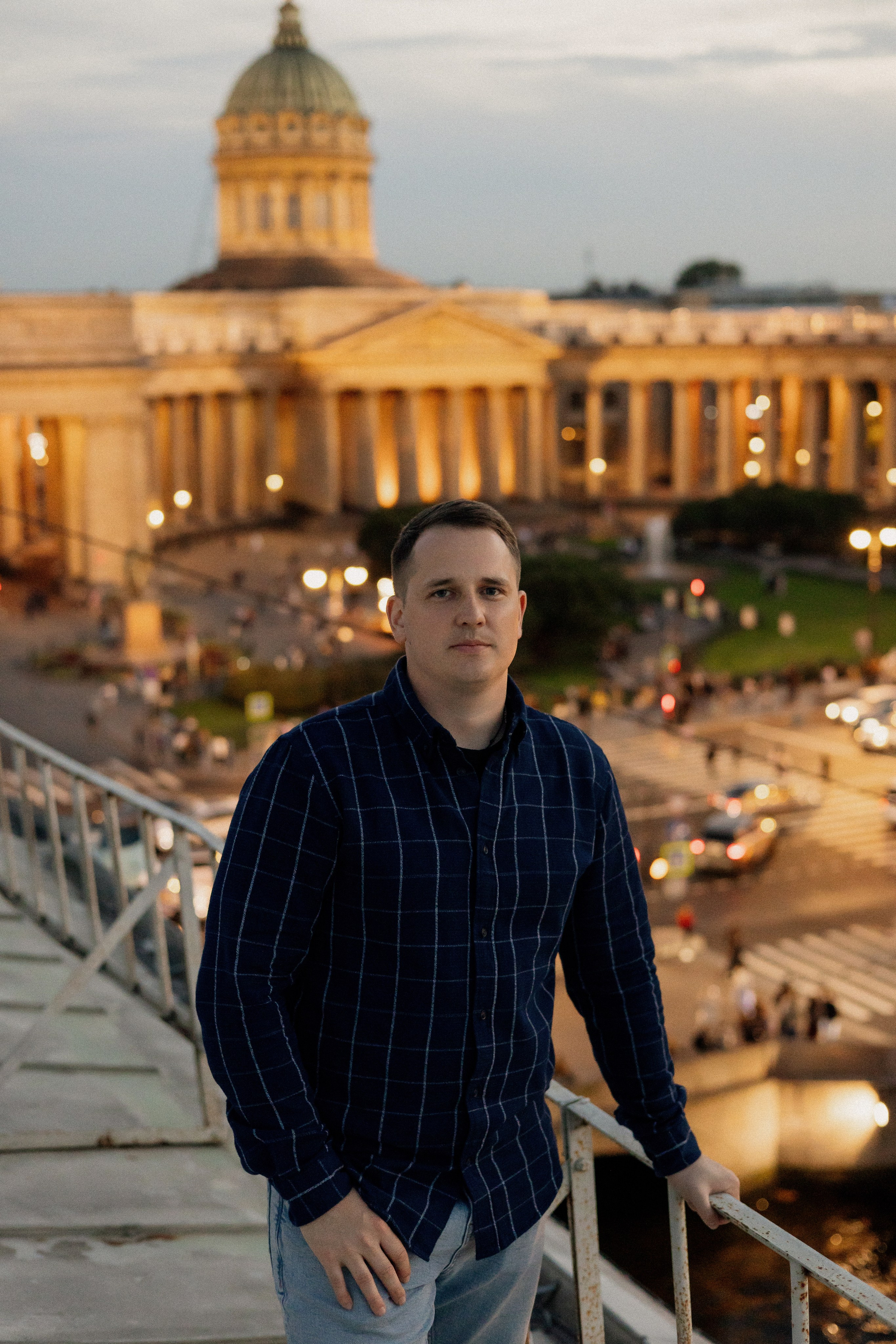 Романтика питерских крыш. Свадебный фотограф в Санкт-Петербурге Ксения Кобышева