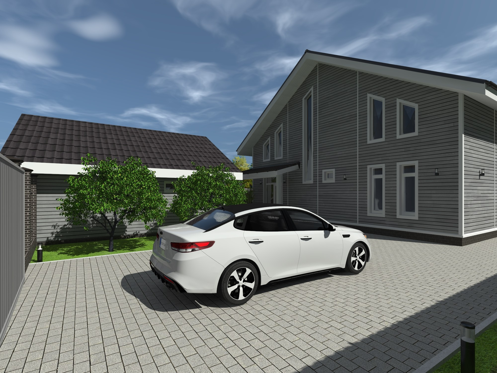 Индивидуальный жилой дом 160 м². ПРОЕКТИРОВАНИЕ ИНТЕРЬЕРОВ И АРХИТЕКТУРНЫХ РЕШЕНИЙ В СТУДИИ SHELOFAST DESIGN