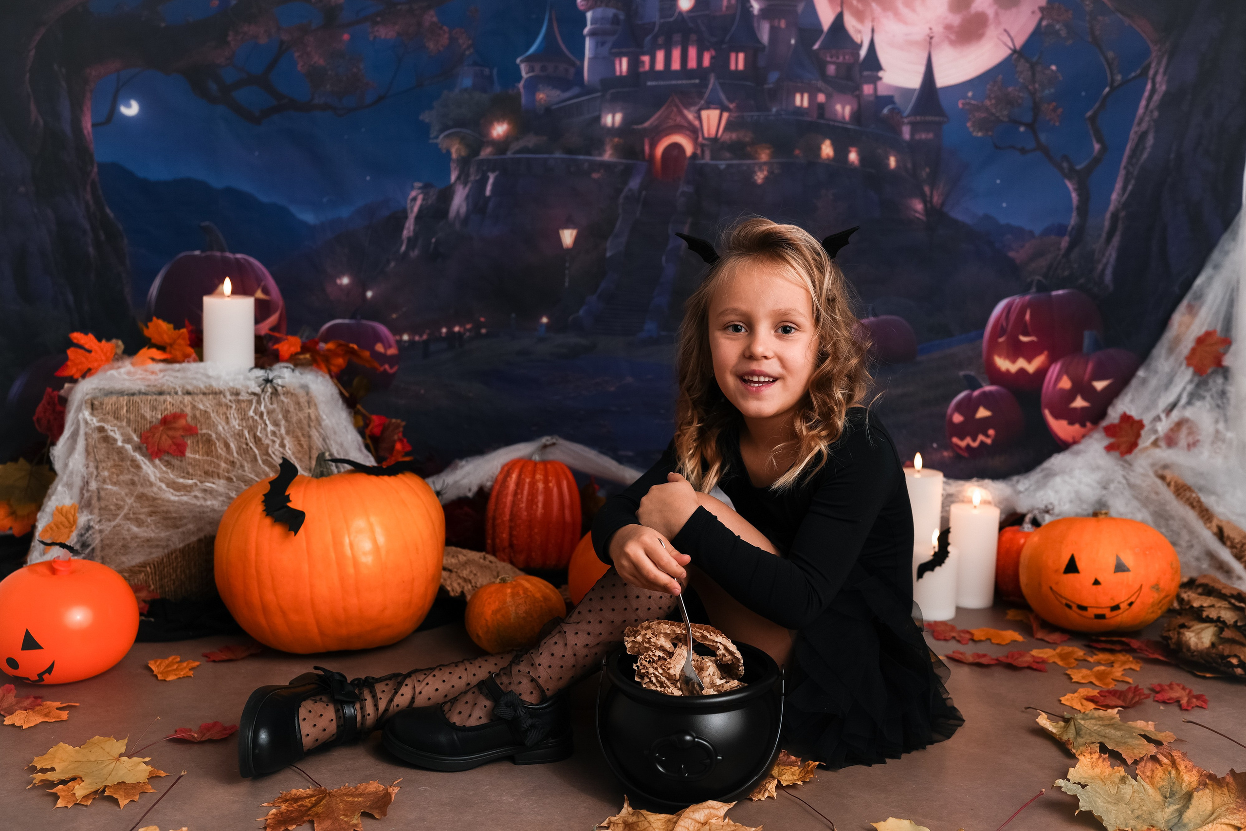 Проект Хэллоуин. Фотограф новорожденных и детский фотограф в Екатеринбурге Ксени
