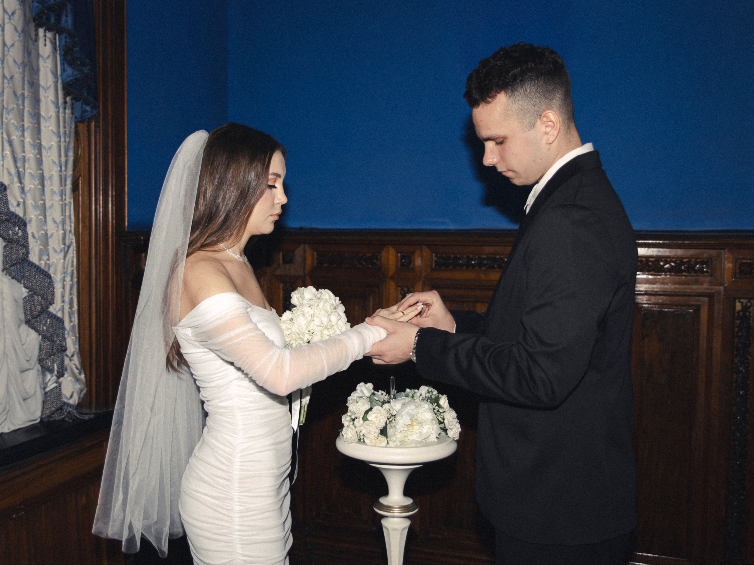 Роспис в синей комнате в первом дворце. Фотограф СПБ Засорина Юлия