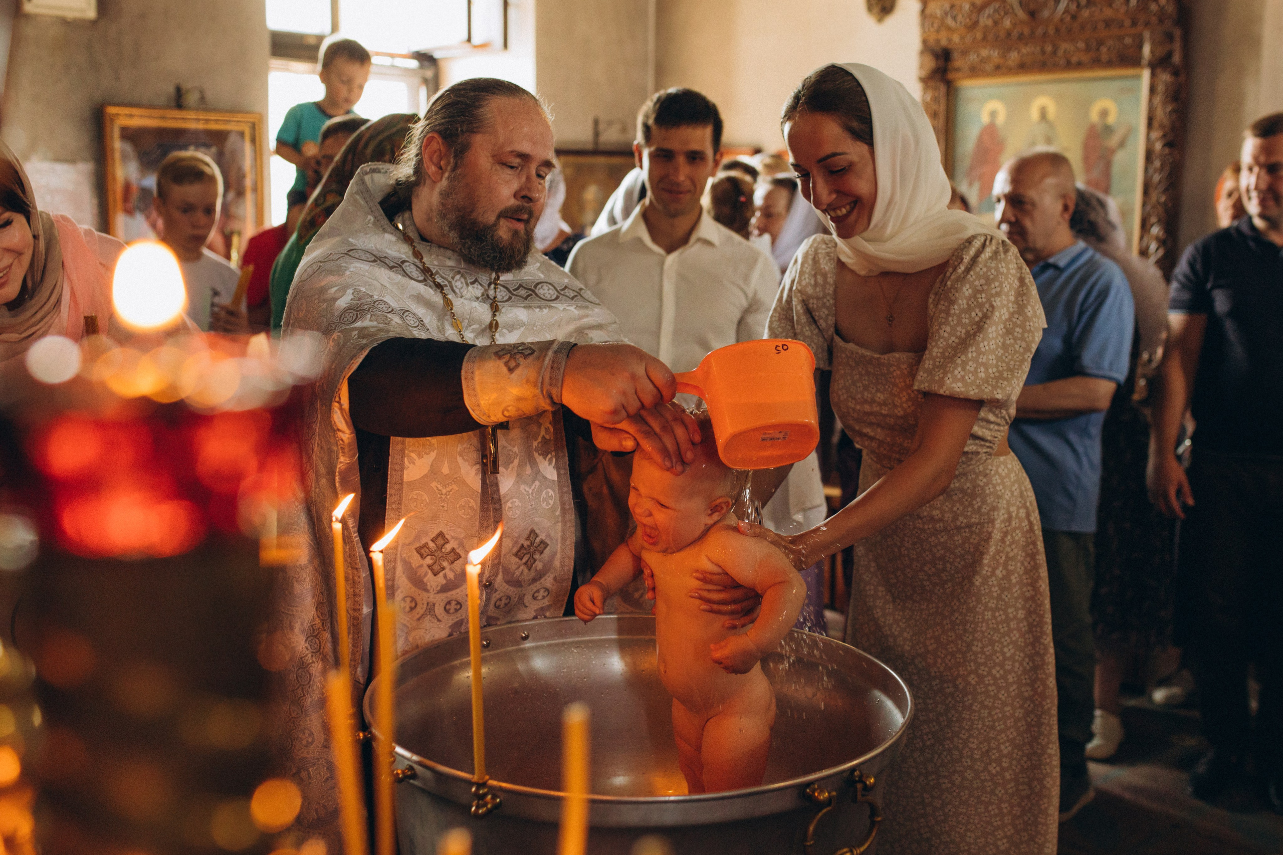 Крещение Марии. Семейный фотограф в Обнинске