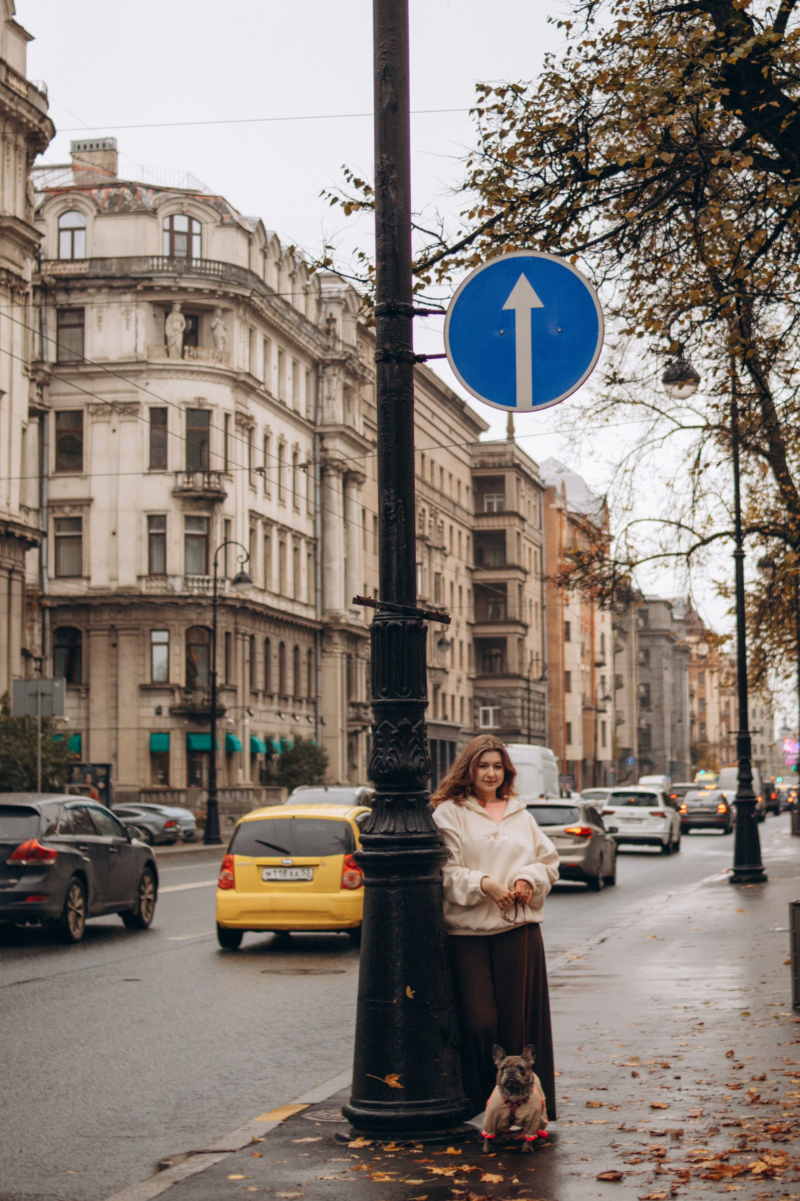 Алёна и Моника в красках осени. Фотограф-анималист в Санкт-Петербурге