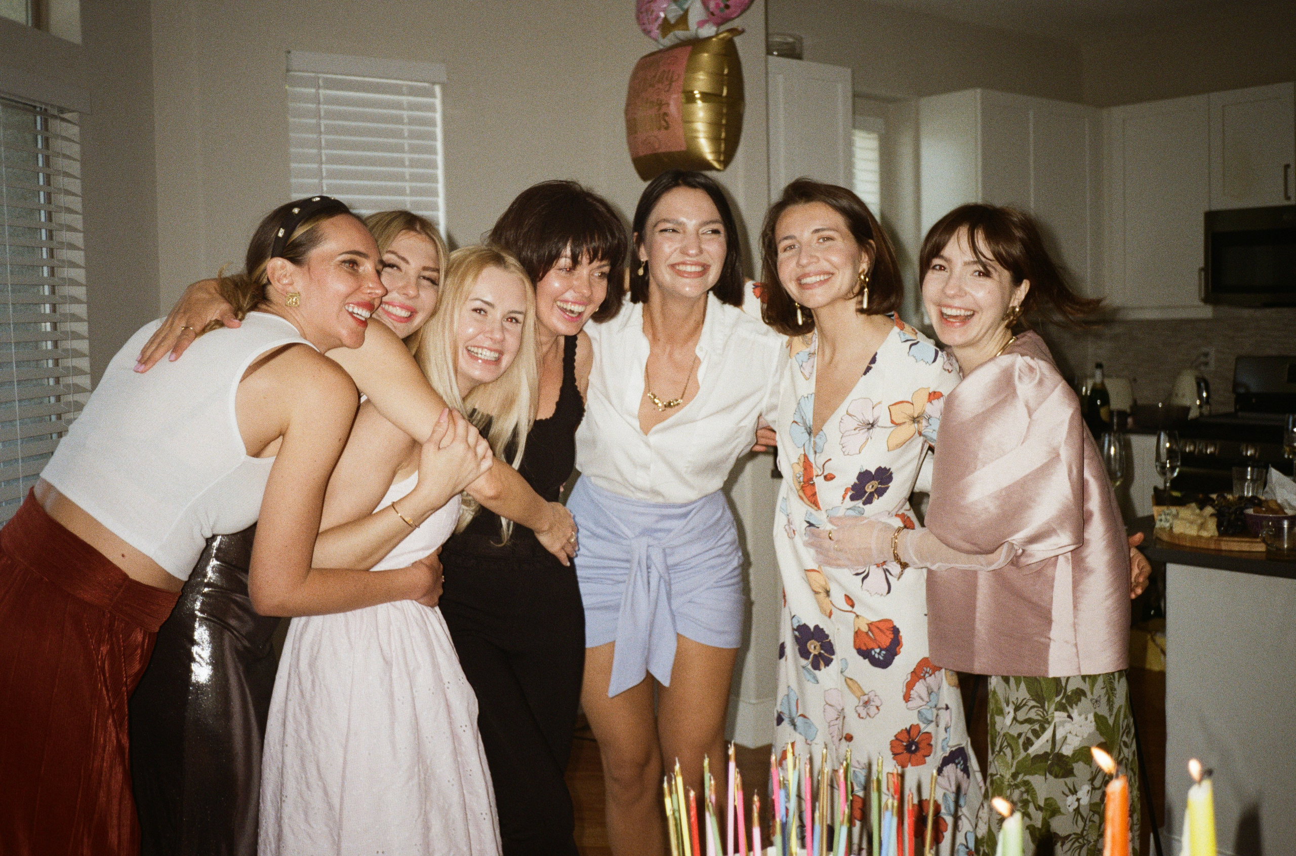 a group birthday photo on film