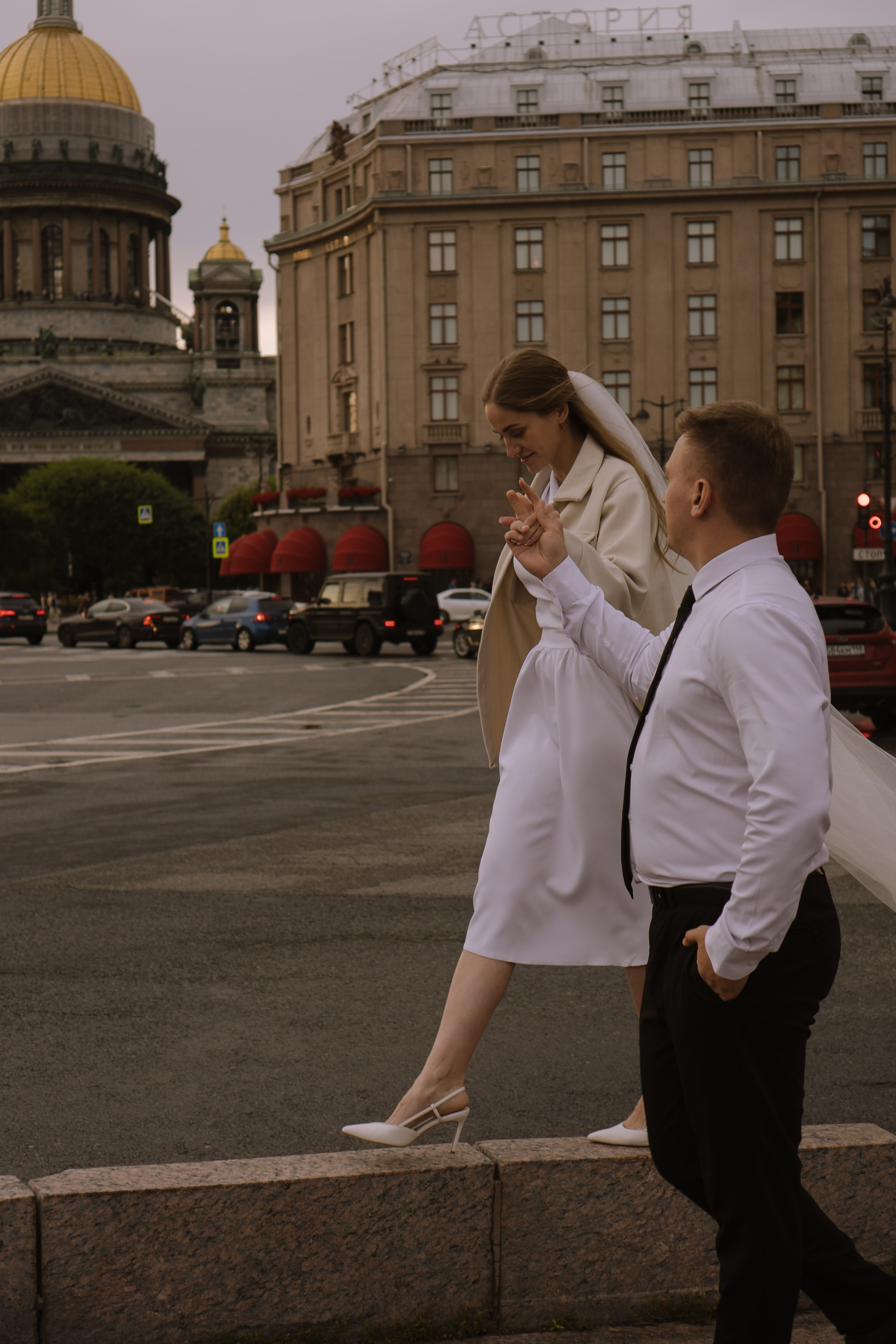 СВАДЕБНАЯ СЬЕМКА С ИСАКИЕВСКИМ СОБОРОМ, АСТОРИЯ И ЗАКОНОДАТЕЛЬНОЕ СОБРАНИЕ. Профессиональный фотограф, Санкт-Петербург — Виктория Богомолова