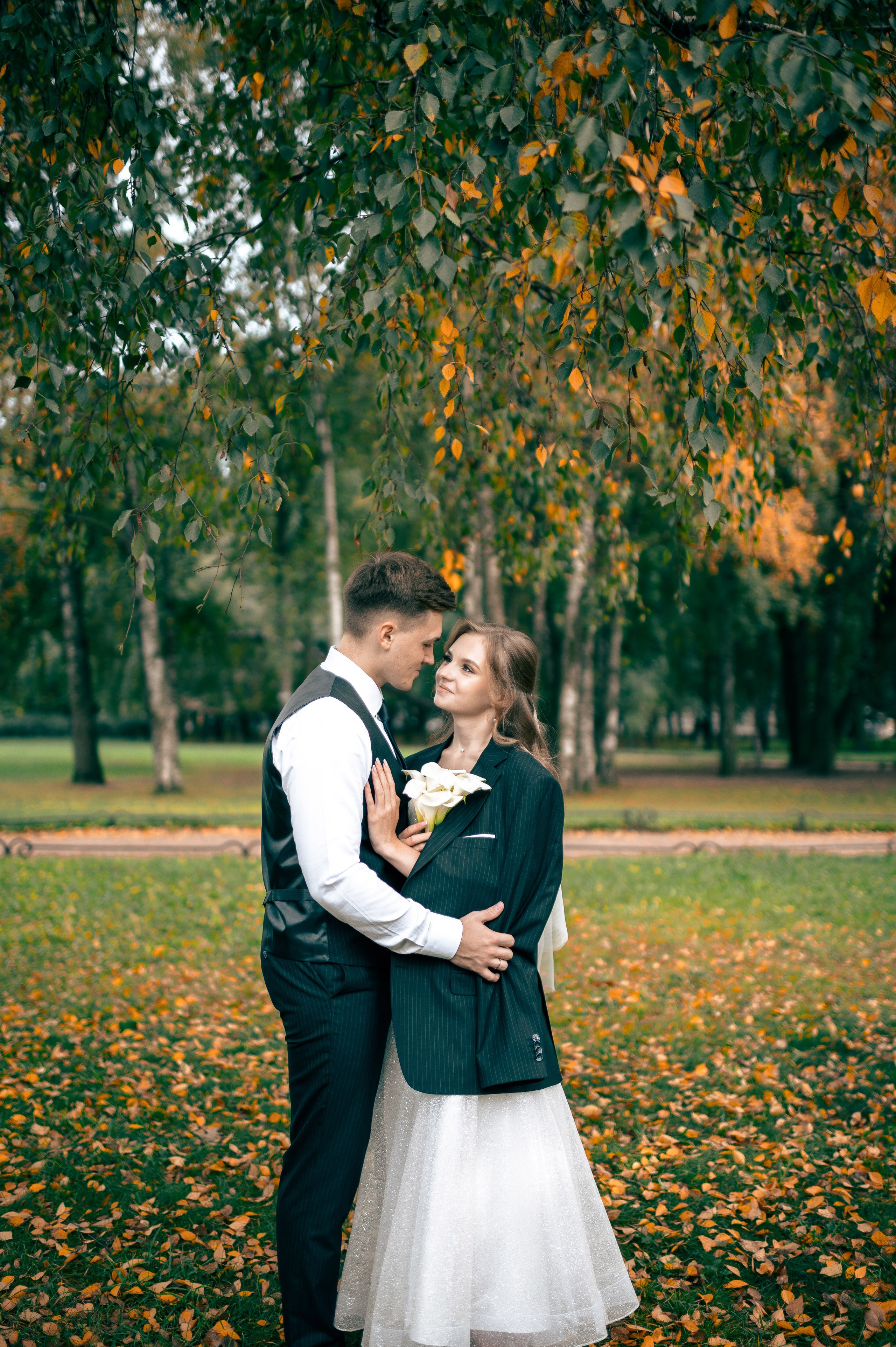 Анастасия и Михаил (Второй Дворец Бракосочетания на Фурштатской улице 52, фотосессия в Таврическом парке). Портретный, семейный и свадебный фотограф в Санкт-Петербурге и в Пушкине Ширяев Денис