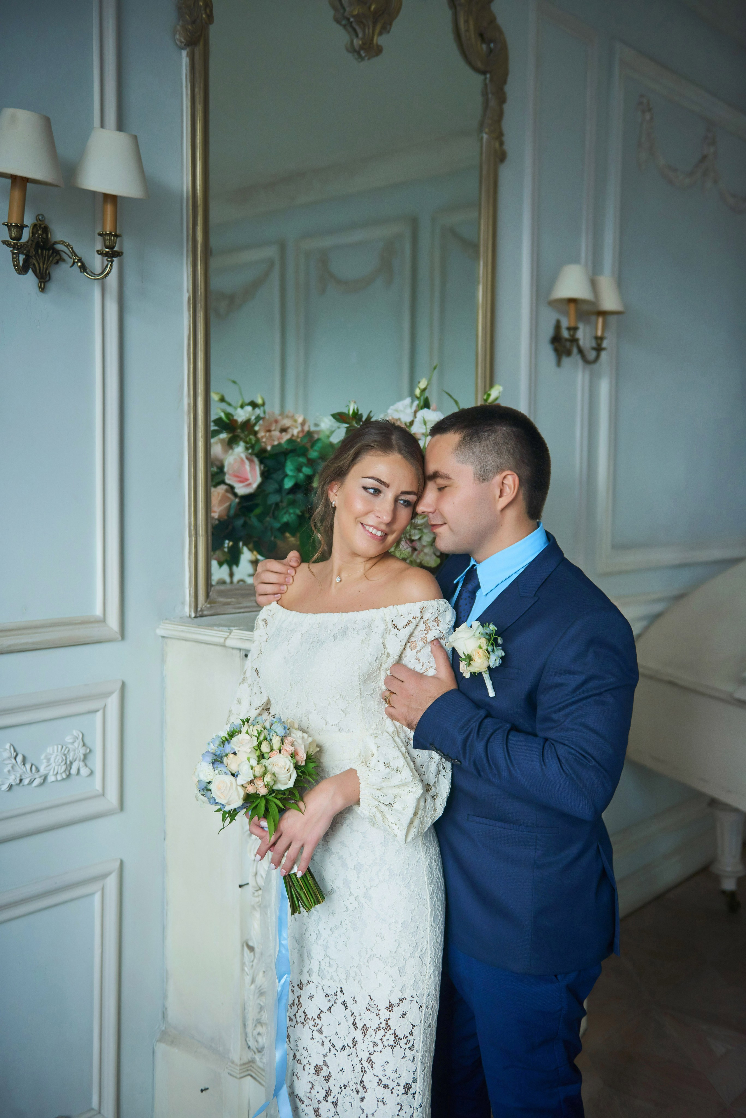 Свадебная фотосессия в студии. Портретный, семейный и свадебный фотограф в Санкт-Петербурге и в Пушкине Ширяев Денис