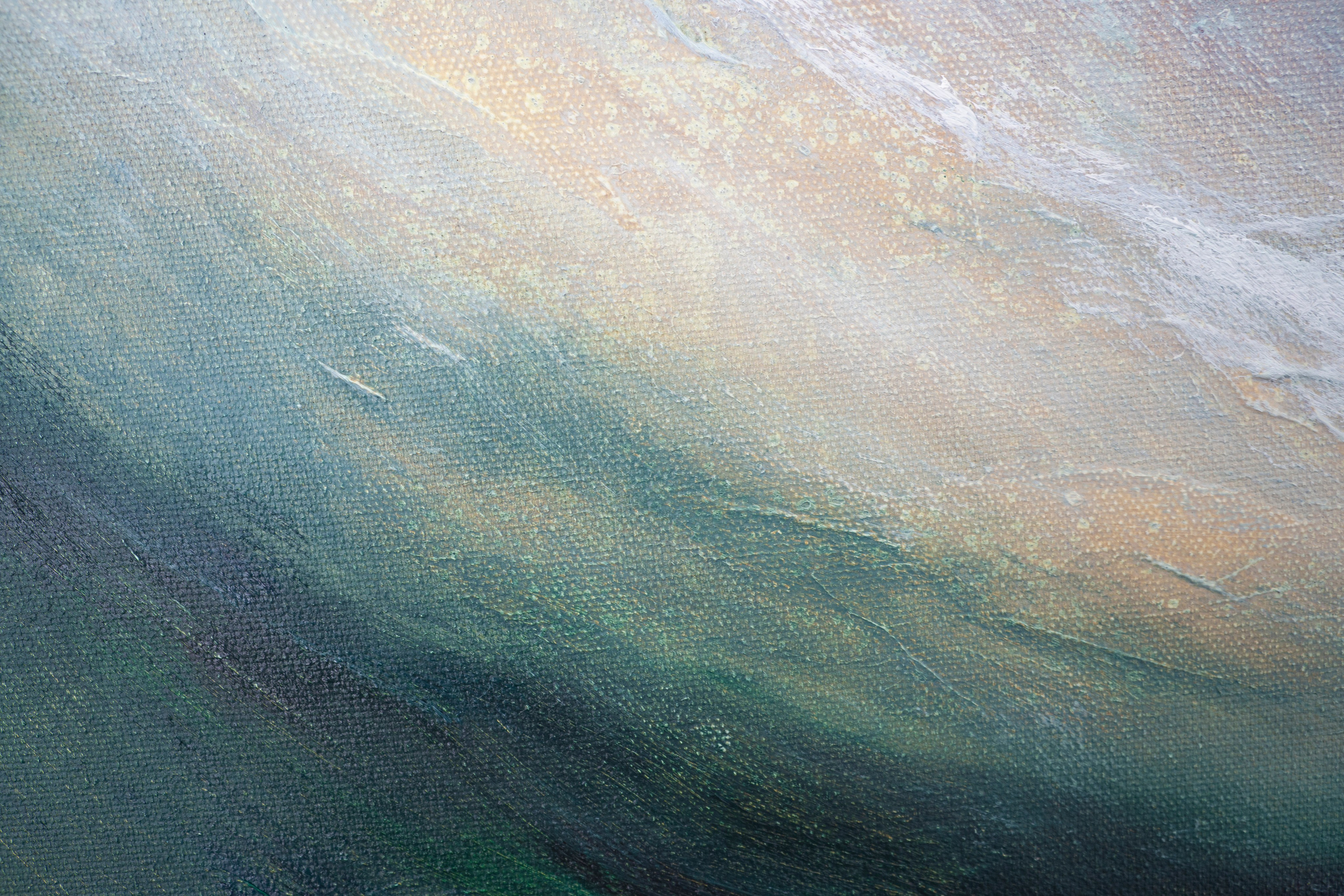 A swirling vortex of wind depicted in an oil painting. Павел Коршун — современный художник-пленэрист