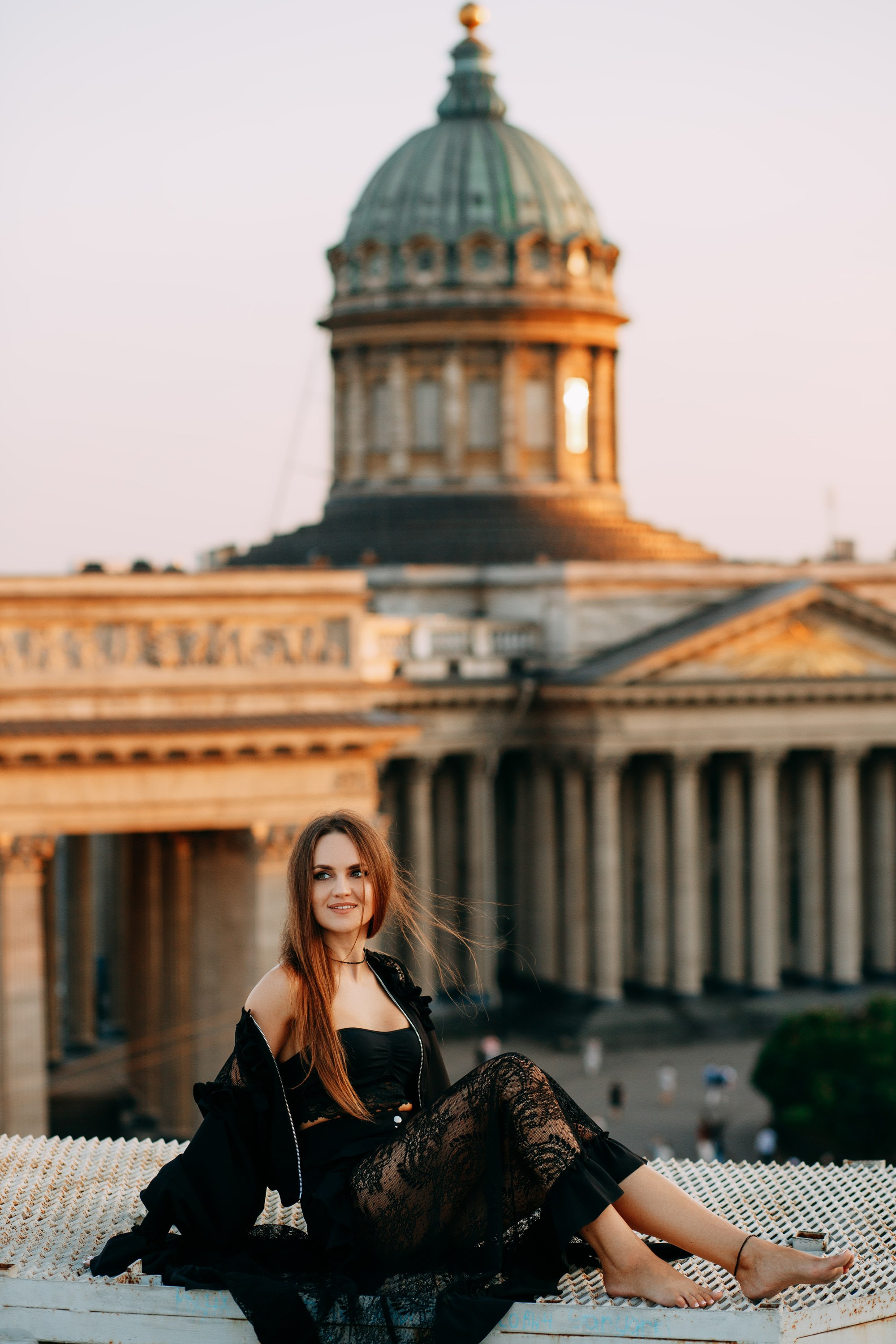 Крыша у Казанского и Зингера. Фотограф в Санкт-Петербурге Alina Film