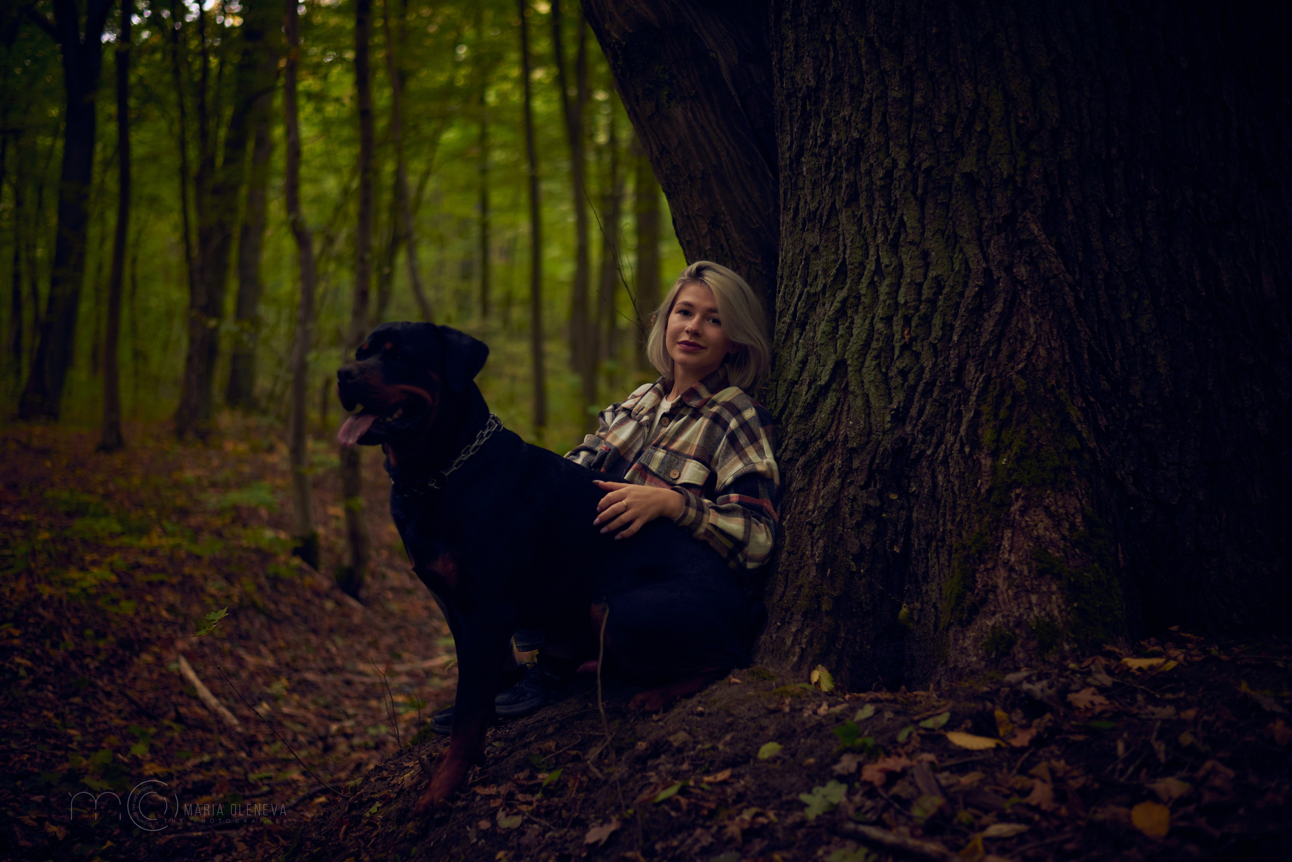 Прогулка с собакой. Фотограф Мария Оленева