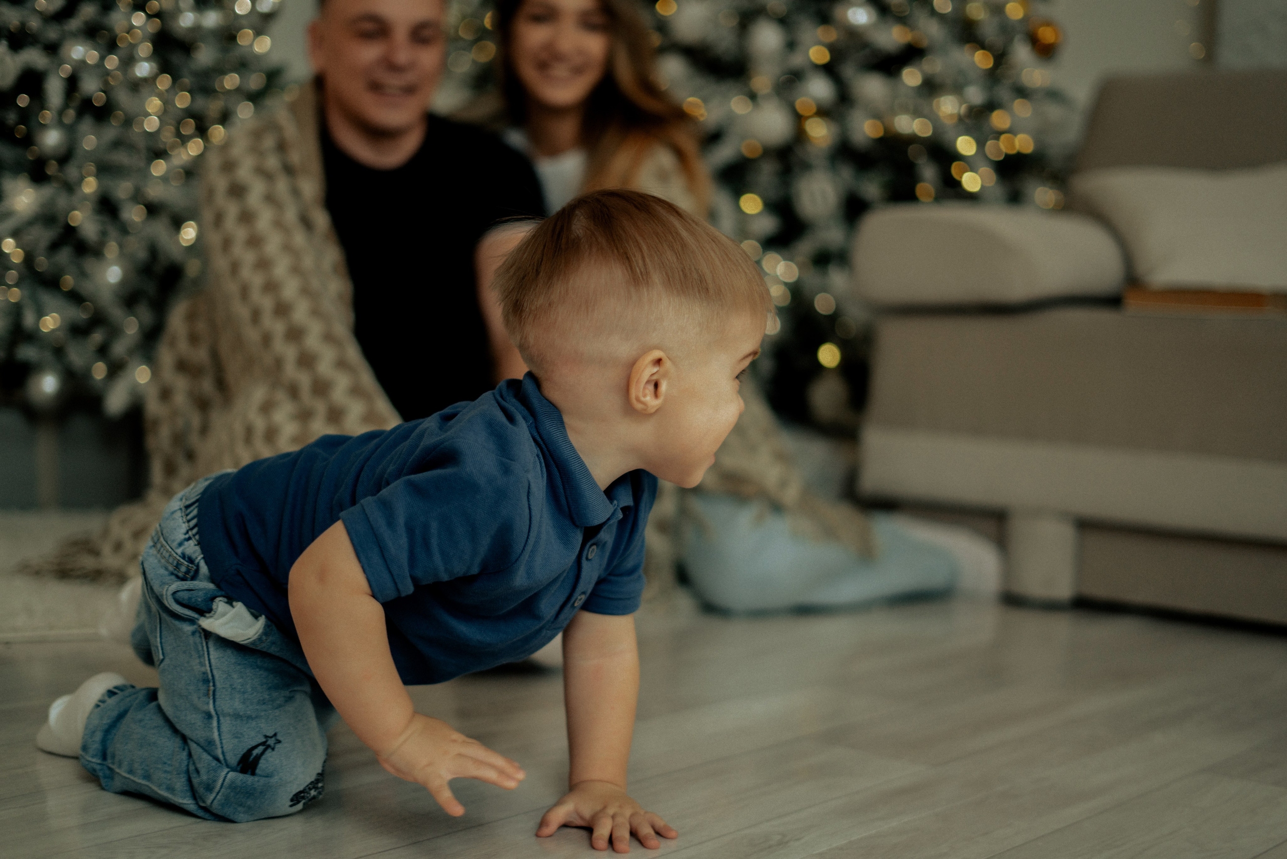 Студийная Новогодняя семейная съемка. Фотограф сахалин