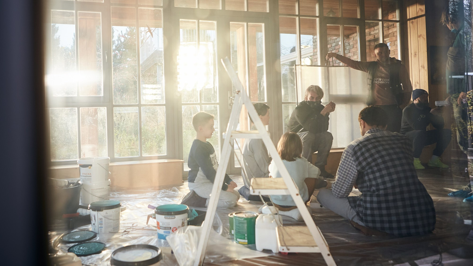 атмосфера съёмочного дня